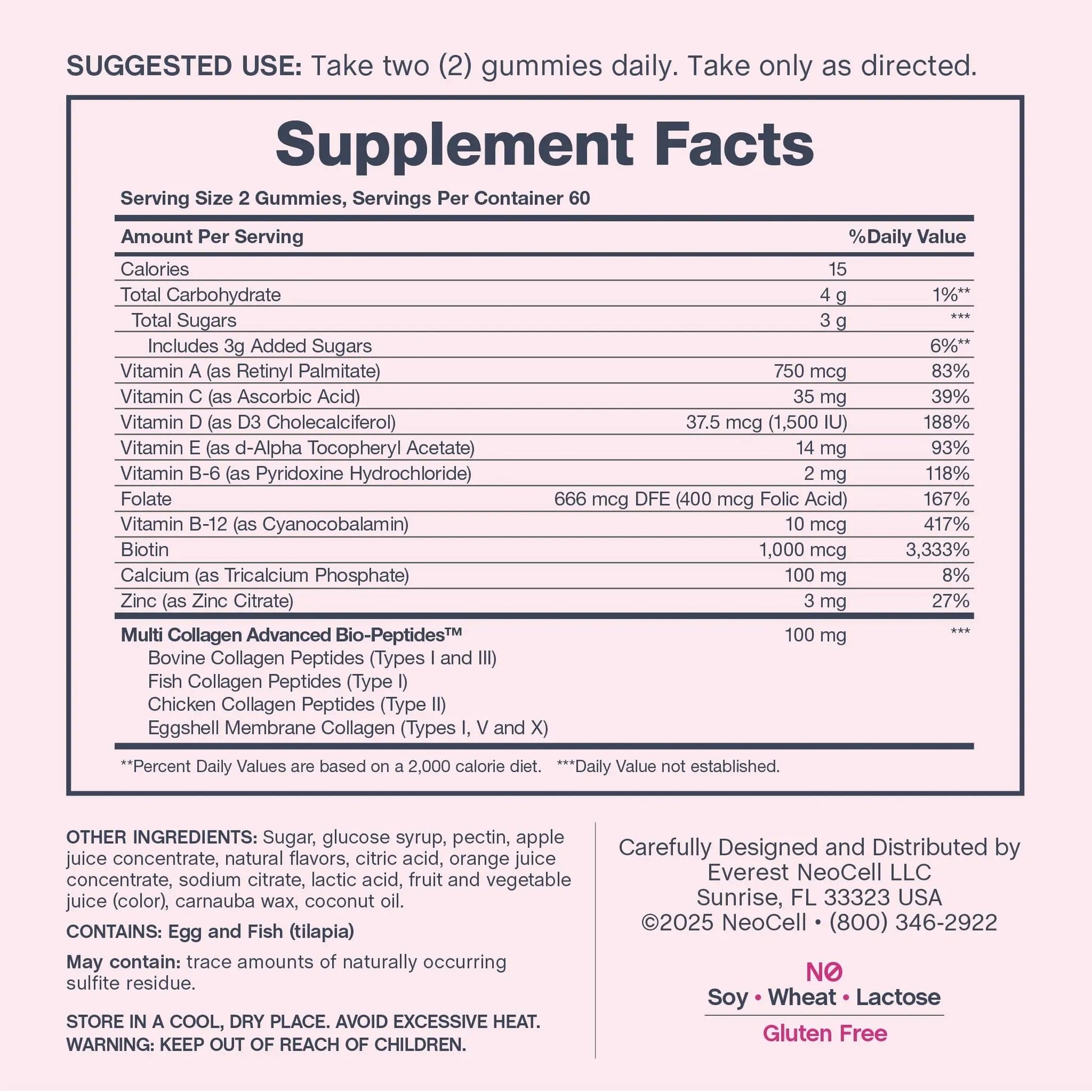 NeoCell Women's Multi Gummy with Collagen | 120 Gummies | Essential Vitamins & Minerals | Berry Flavor Supplement NeoCell buy supplements canada
