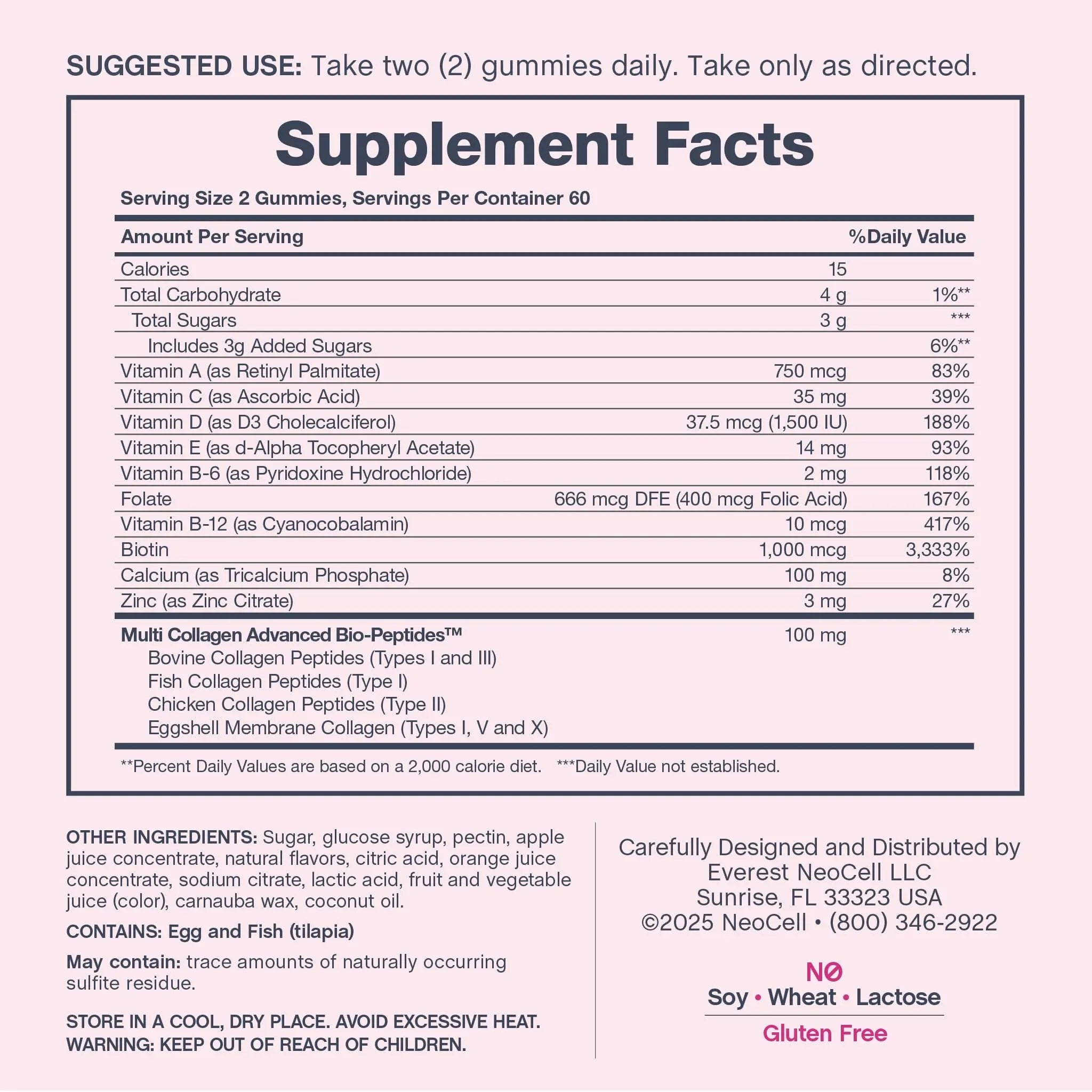 NeoCell Women's Multi Gummy with Collagen | 120 Gummies | Essential Vitamins & Minerals | Berry Flavor Supplement NeoCell buy supplements canada