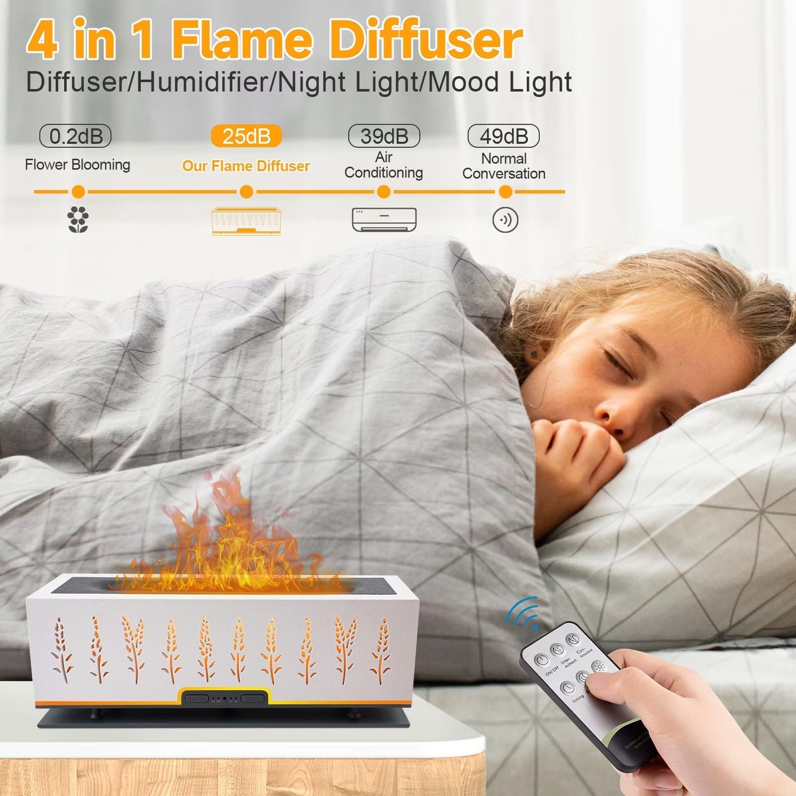 WENPHONE Flame Air Aroma Diffuser Humidifier, Essential Oil Diffuser, 200ml Aromatherapy Diffuser WENPHONE buy supplements canada