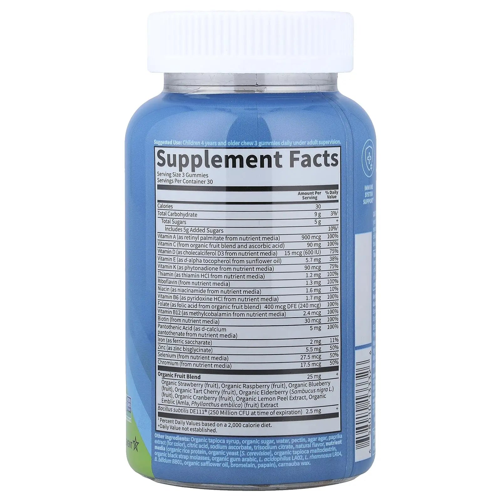 Kids Multivitamin Gummy with Iron + Probiotics for Immune Health & Digestion: Vitamins D, C, E, B, Zinc for Energy & Development, Vitamin Code Garden of Life buy supplements canada