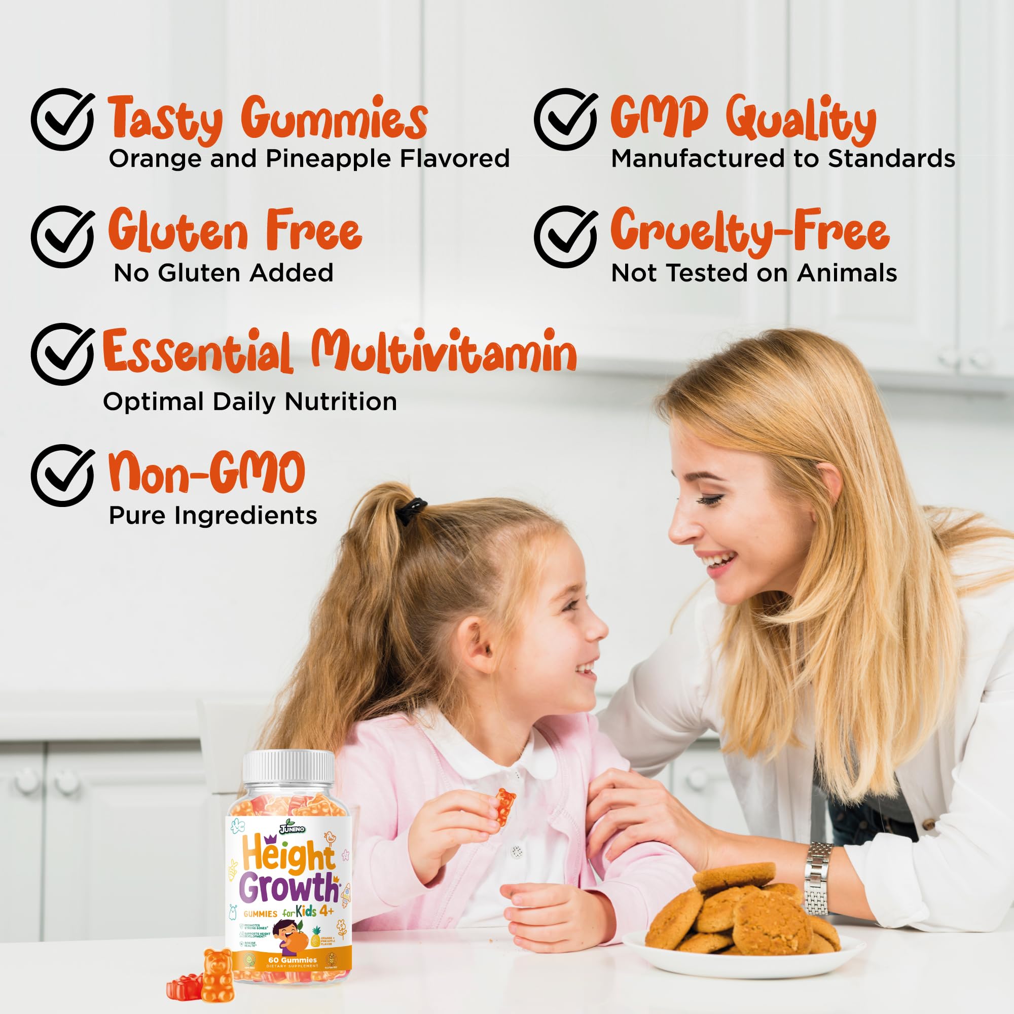 Juneno Height Growth Vitamins Supplement Gummies - Grow Taller for Teens Kids Boys Girls - Natural Height Increaser Maximizer Multivitamin Juneno buy supplements canada