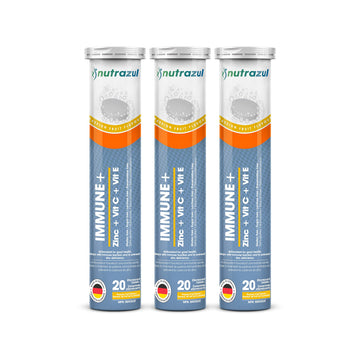 nutrazul Immune+ Effervescent Tablets, Vitamin C, Vitamin E & Zinc Supplement, Supports Overall Wellness with a VIT C, VIT E & Zinc Blend nutrazul buy supplements canada
