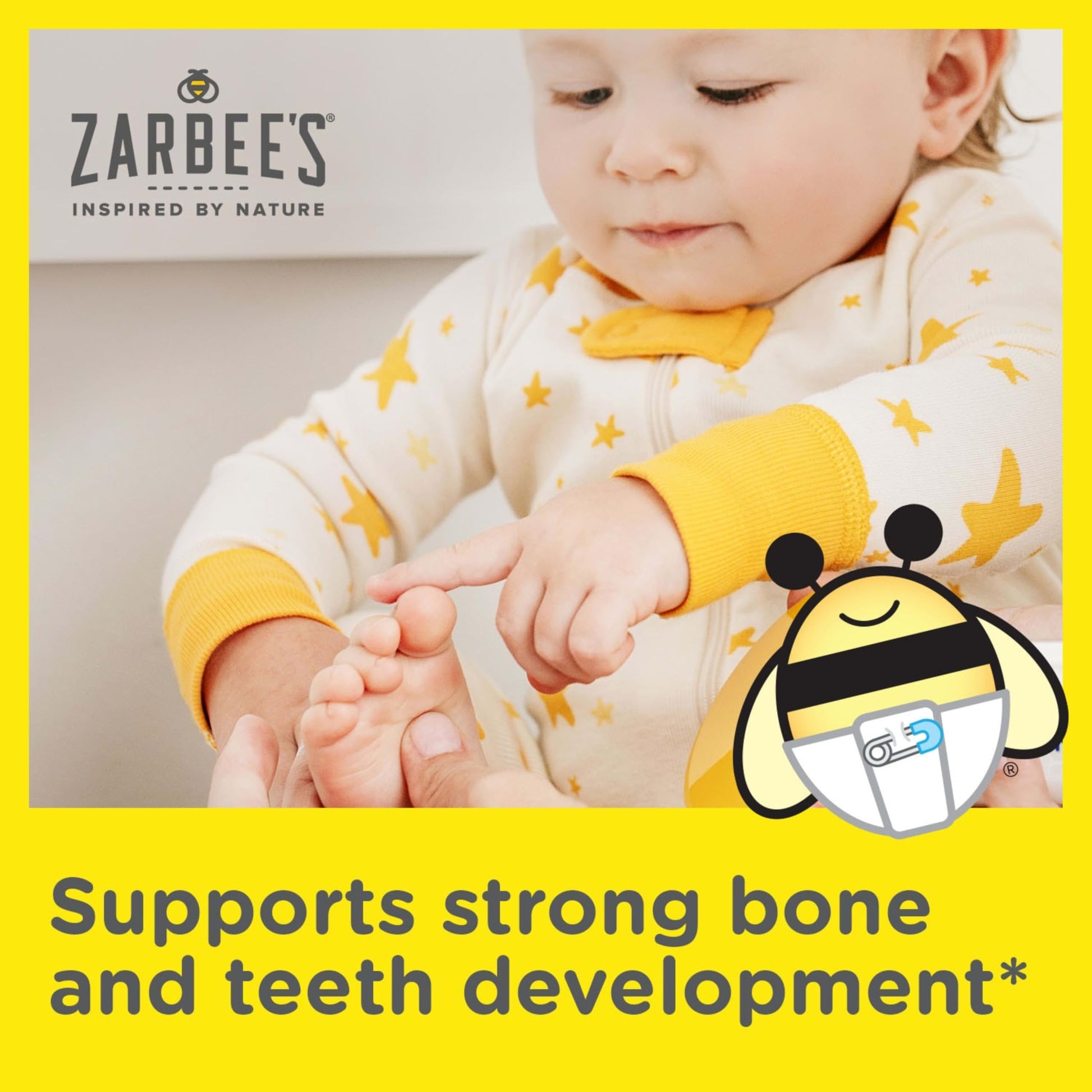 Zarbee's Vitamin D Drops for Infants, 400IU (10mcg) Baby & Toddler Liquid Supplement, Newborn & Up, Dropper Syringe Included, 0.47 Fl Oz Zarbee's buy supplements canada