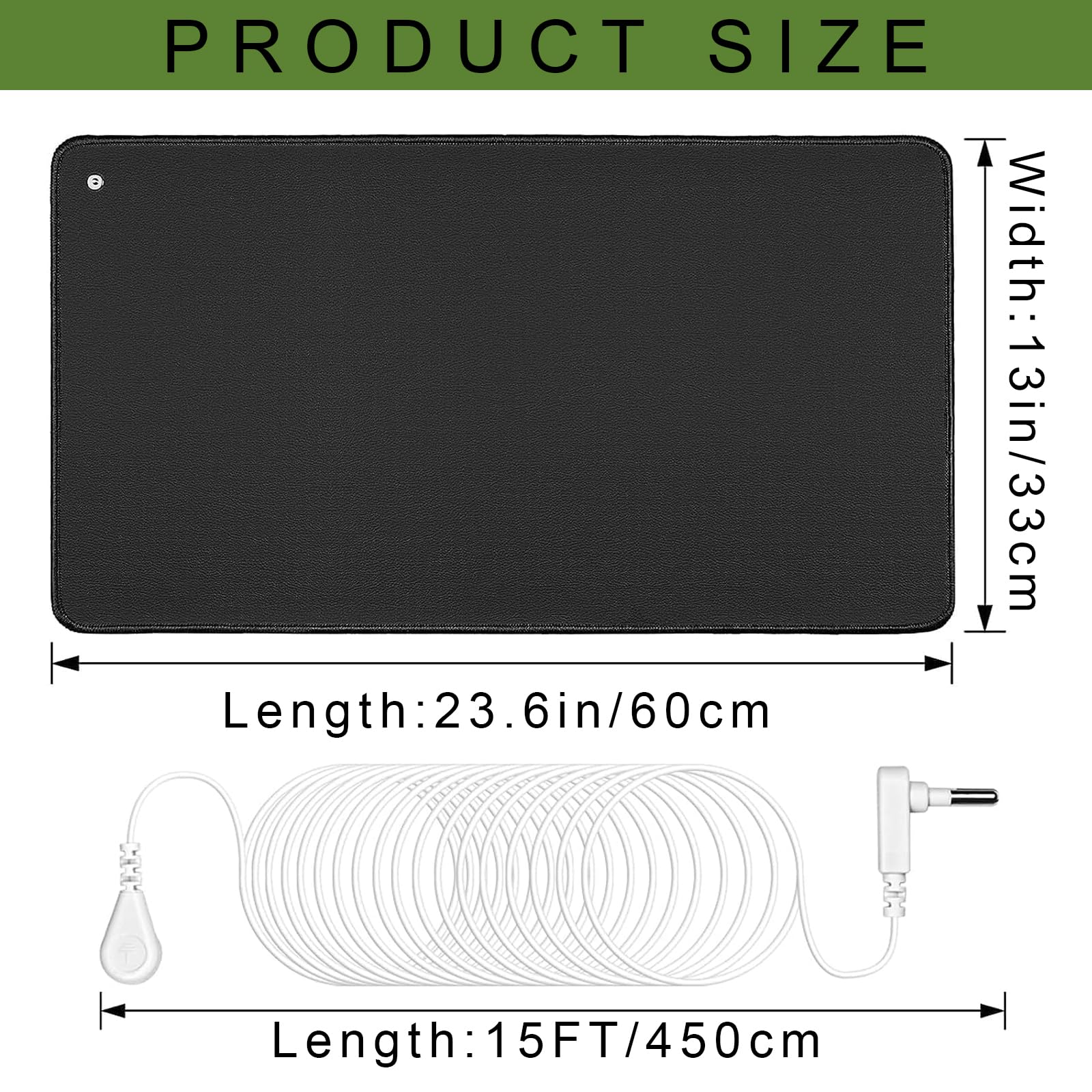 Seader Grounding Mat for Sleep, Conductive Grounding Pad, Earth Mat with 15ft Grounding Cord seader buy supplements canada