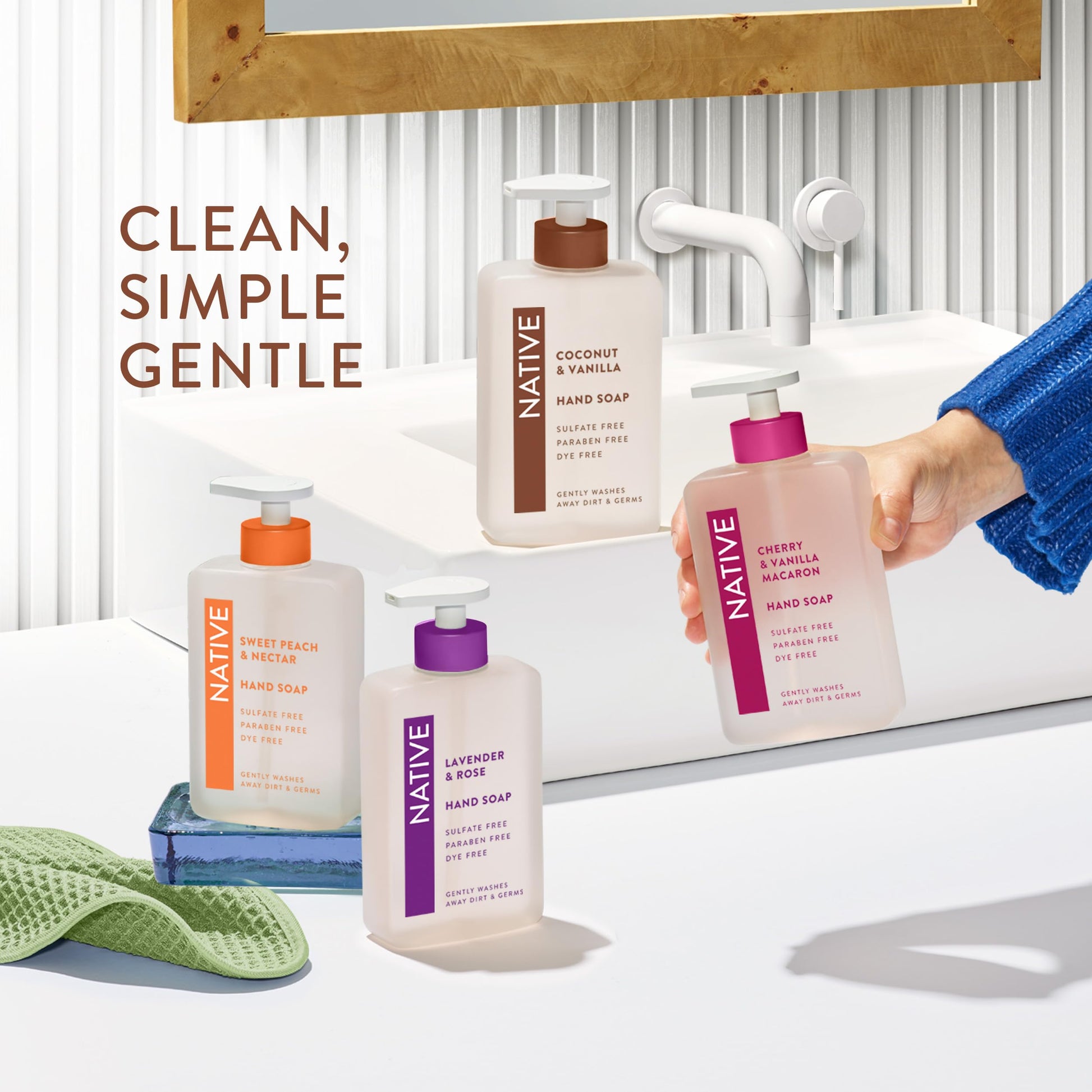 Native Liquid Hand Soap, Coconut & Vanilla Scent, Non-Drying Formula for Soft, Smooth Hands Native buy supplements canada