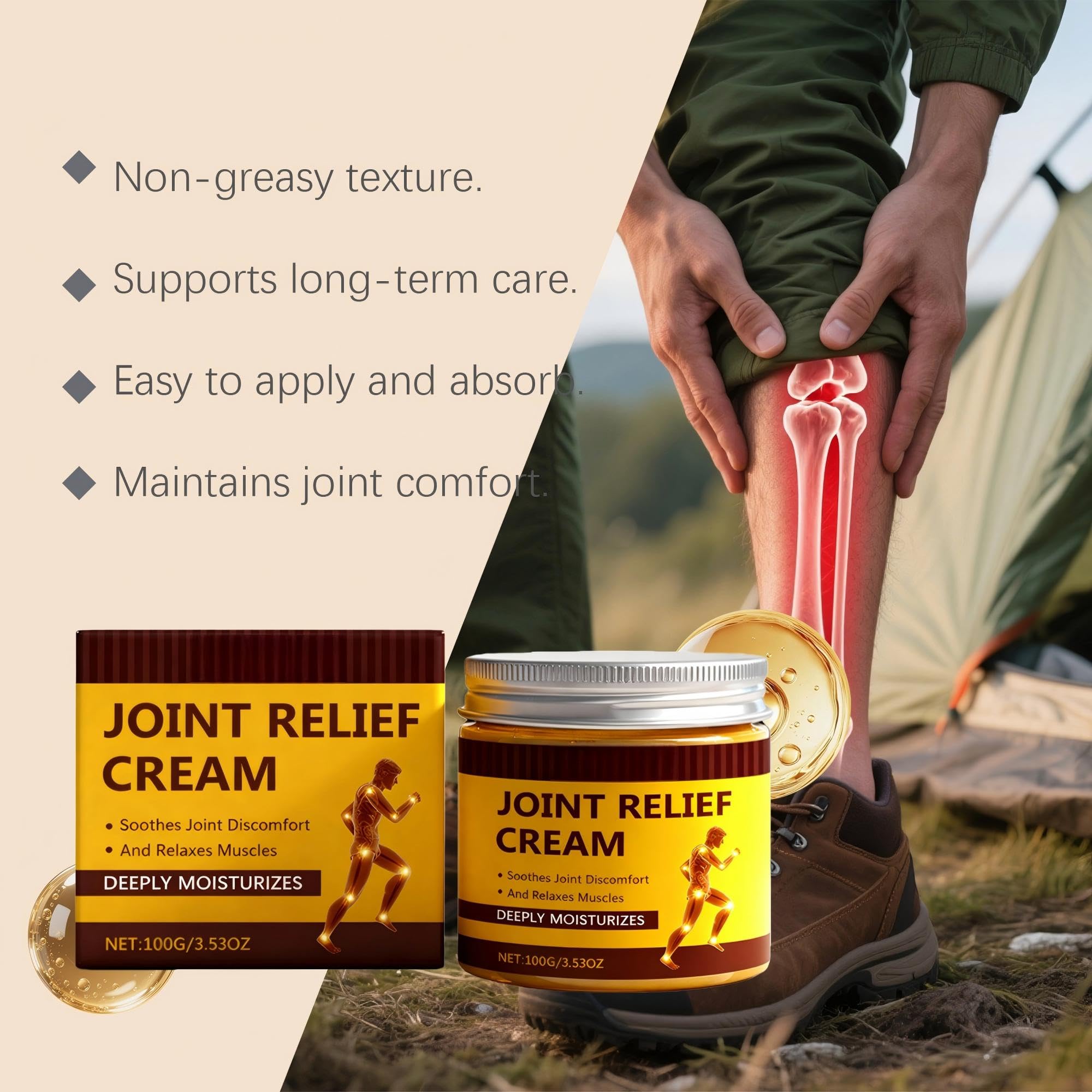 Paulist Massage Moisturizing and Soothing Cream for Daily Use Supports Mobility & Flexibility Soothing Muscle Rub Non-Greasy Fast Absorbing Moisturizer,1can Paulist buy supplements canada