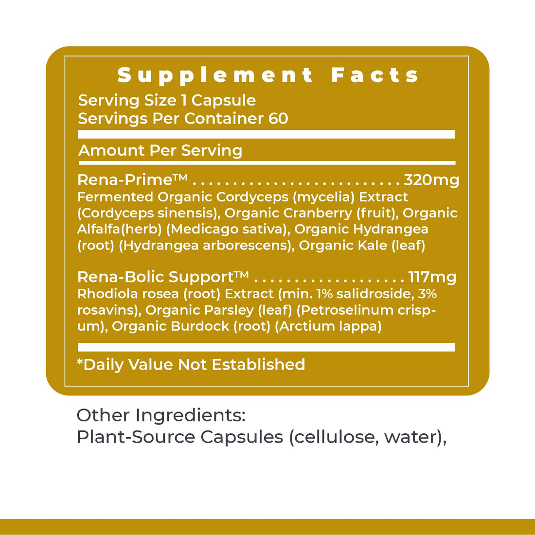 Premier Research Labs RenaVen - Premier Kidney Support for Kidney Cleanse Detox and Repair | Improve Kidney Function and Urinary Support with Fermented Cordyceps - 60 Plant-Source Capsules Premier Research Labs buy supplements canada