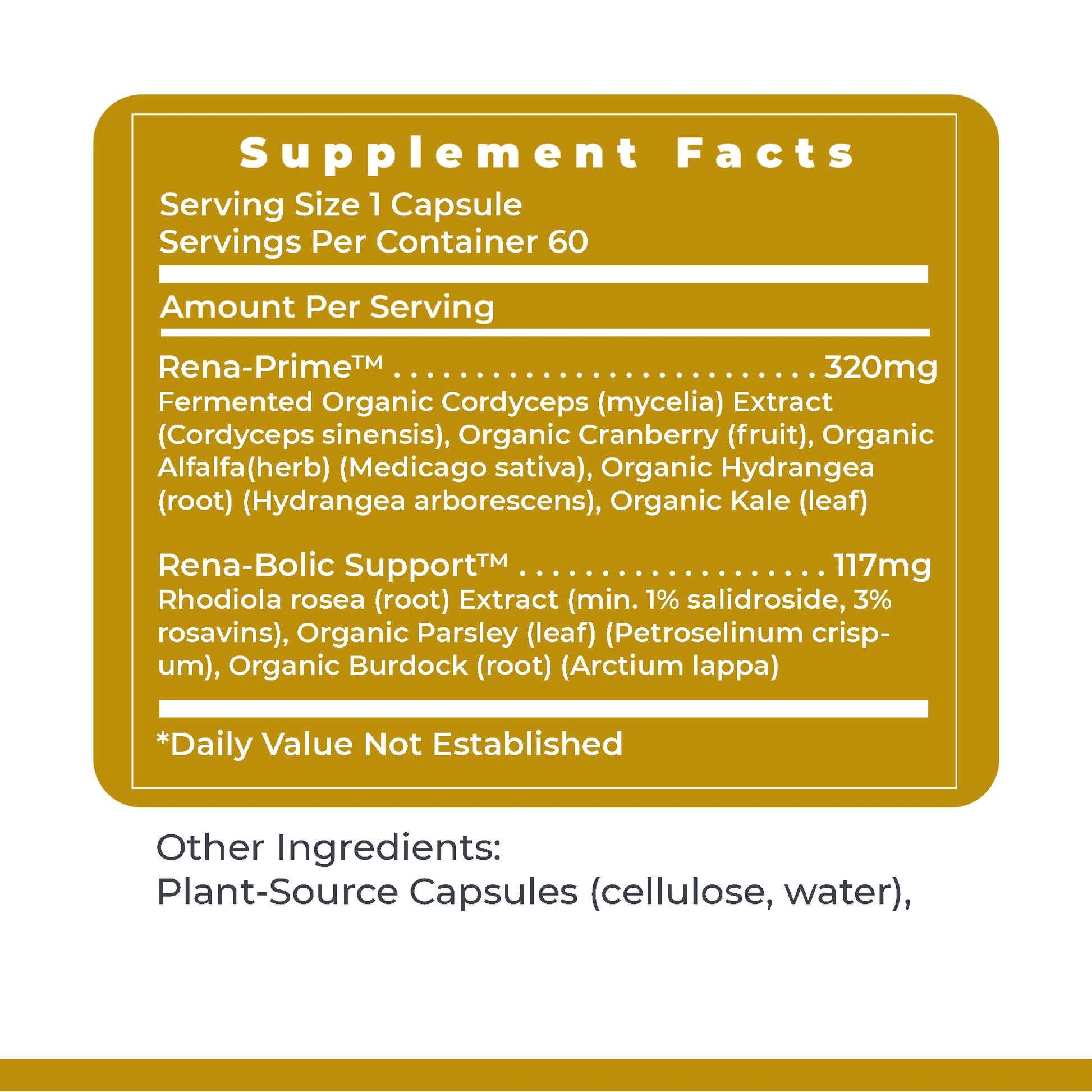 Premier Research Labs RenaVen - Premier Kidney Support for Kidney Cleanse Detox and Repair | Improve Kidney Function and Urinary Support with Fermented Cordyceps - 60 Plant-Source Capsules Premier Research Labs buy supplements canada