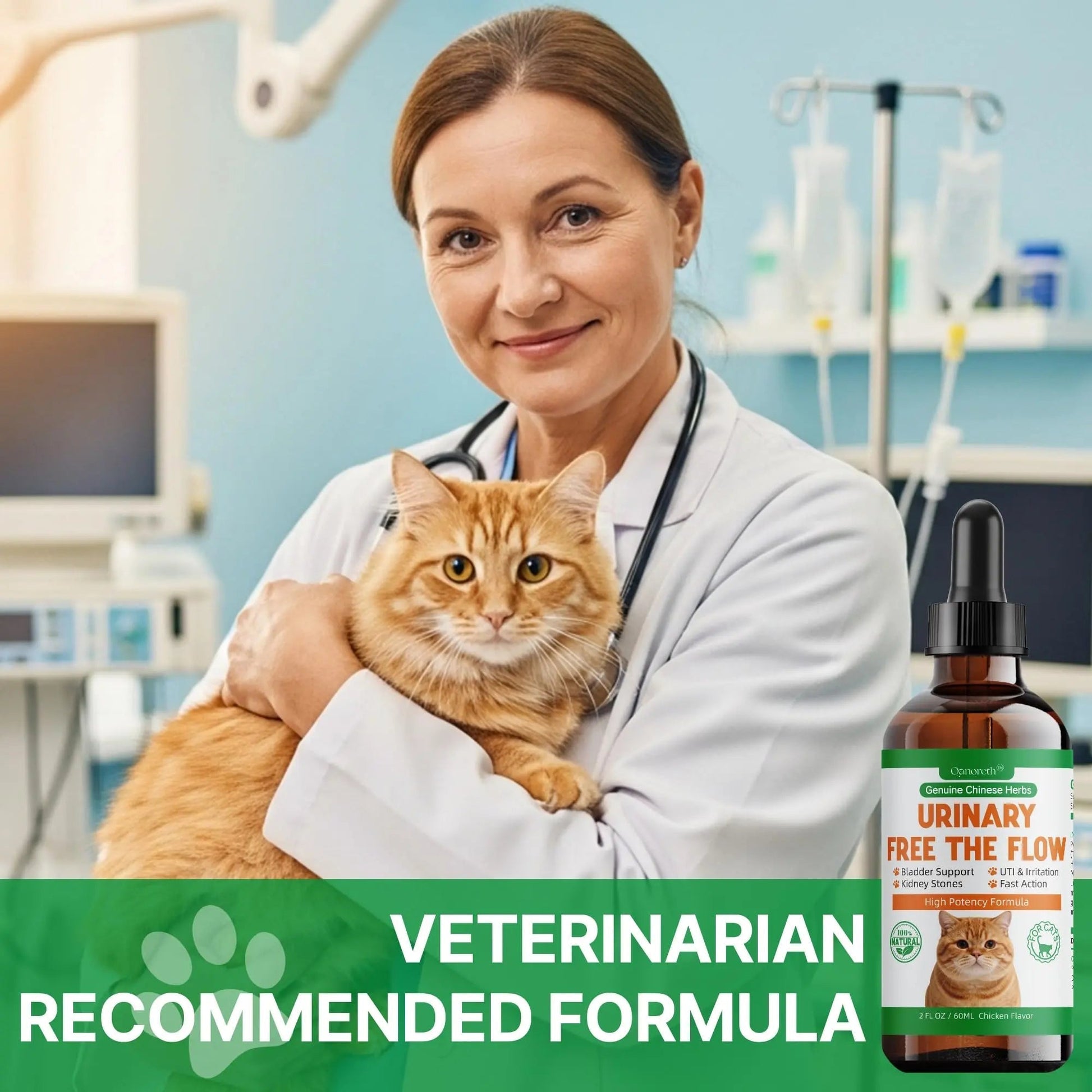 Cat Bladder Remedy for Stones & Crystals, Kidney StonesDissolver forCat- Urinary Free The Flow - Cat Urinary Tract Infection Treatment for Stones, Herbal CatUTI Remedy for Stone Relief & Prevention Qanoreth buy supplements canada