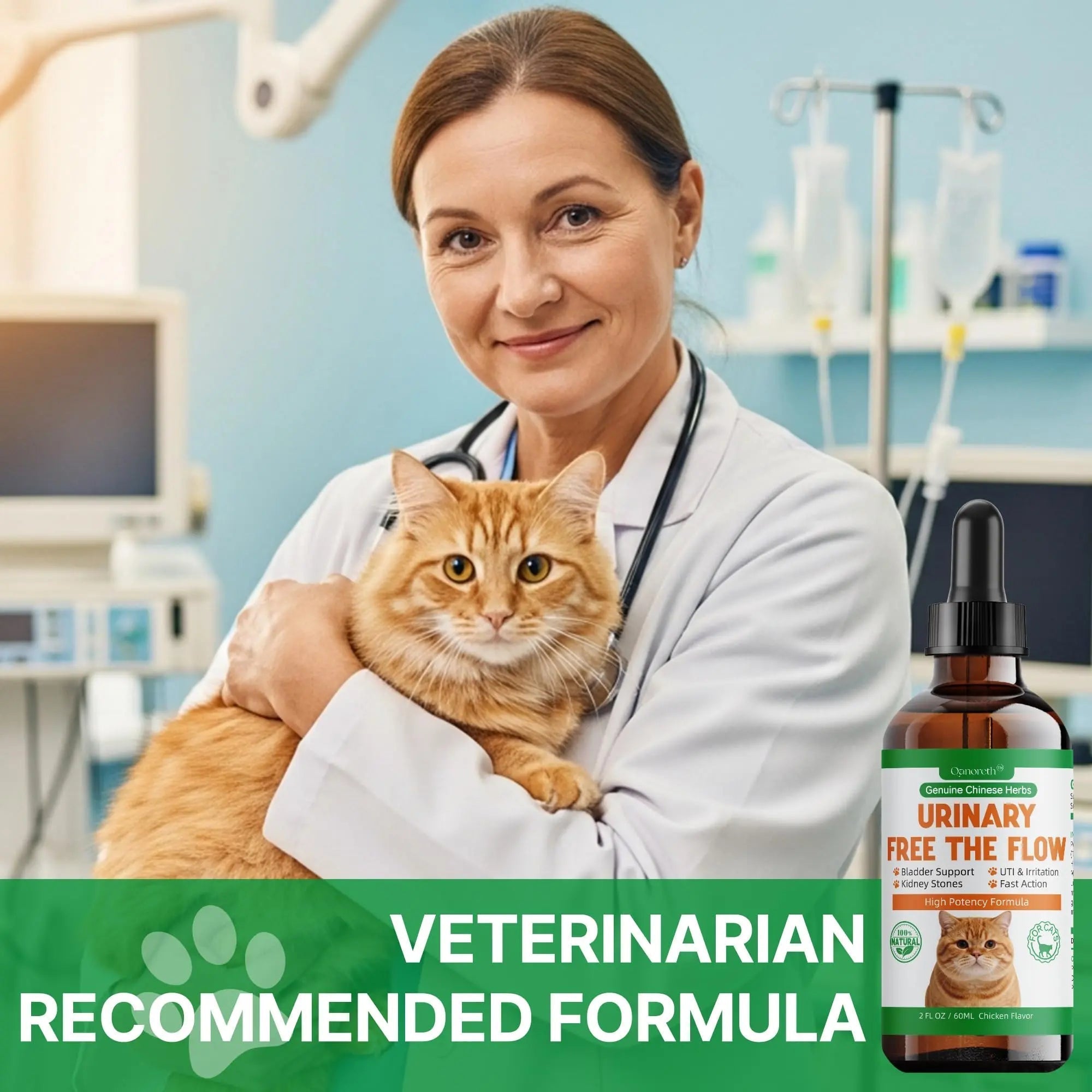Cat Bladder Remedy for Stones & Crystals, Kidney StonesDissolver forCat- Urinary Free The Flow - Cat Urinary Tract Infection Treatment for Stones, Herbal CatUTI Remedy for Stone Relief & Prevention Qanoreth buy supplements canada