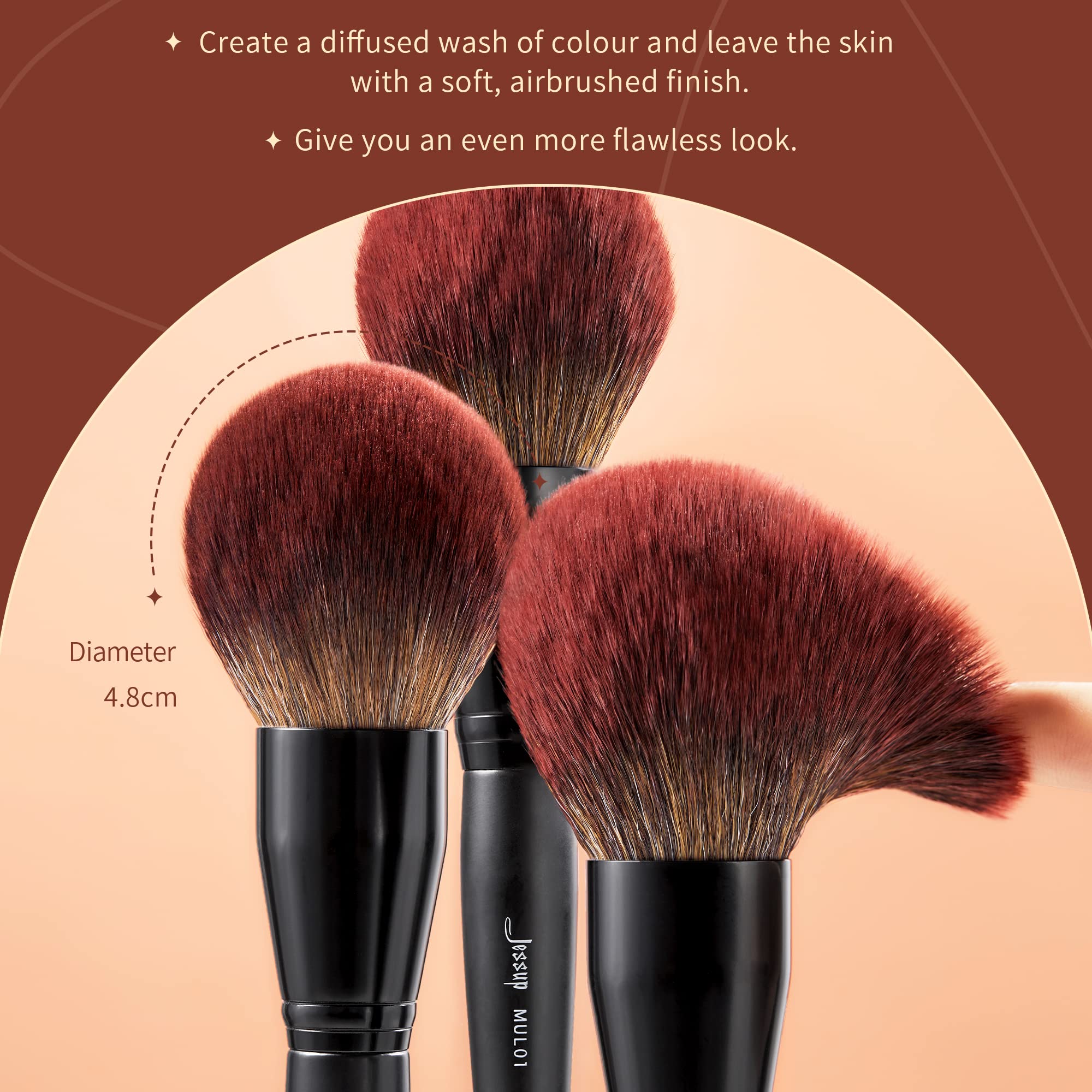 Jessup Powder Makeup Brush, Large Finishing Mineral Powder Brush for Full Face, Body Makeup, Vegan Flawlessly Face Brush for Powder, Blush & Bronzer MUL01 Jessup buy supplements canada