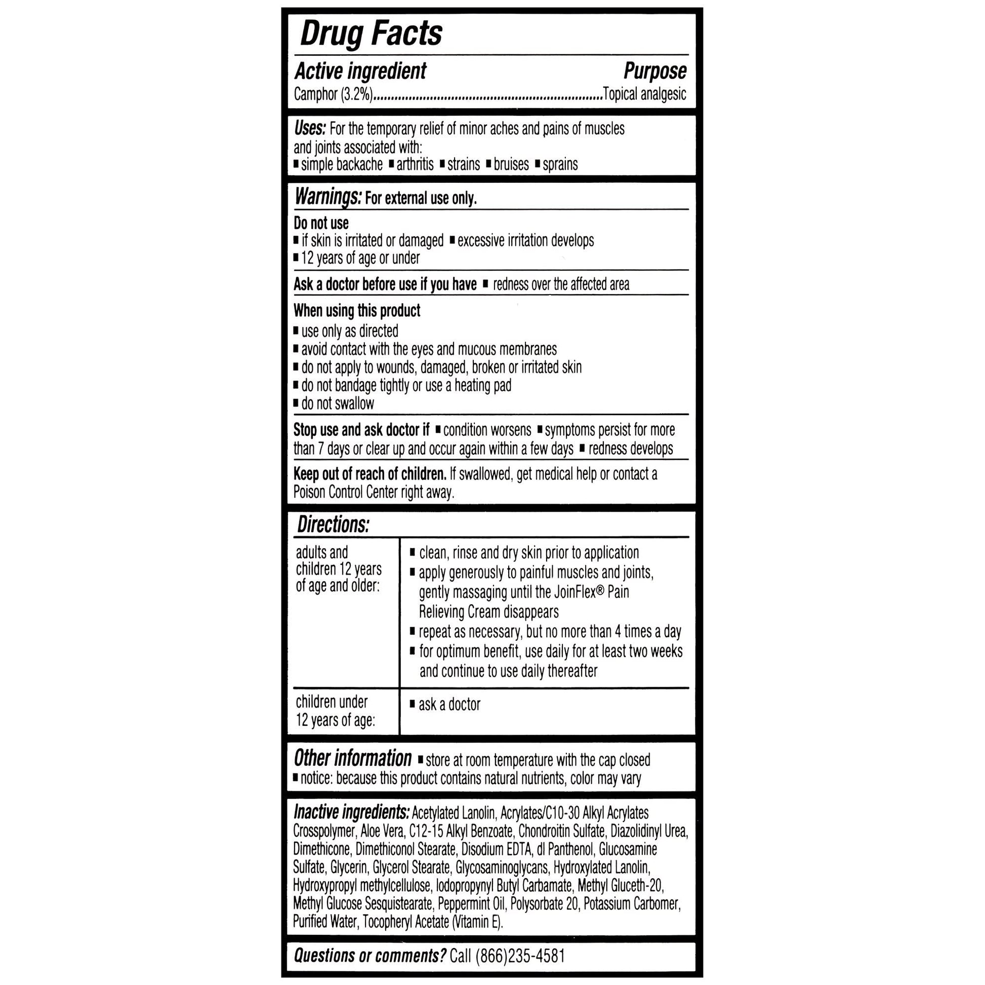 JointFlex Arthritis Pain Relief Cream, 4 oz Per Tube (10 Pack) JointFlex buy supplements canada