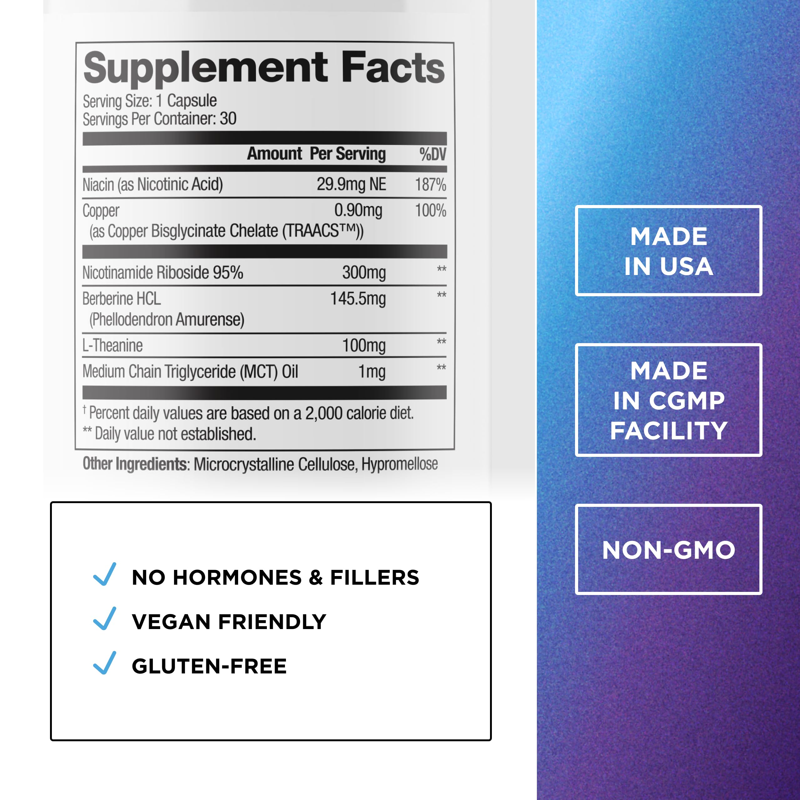 DR. EMIL NUTRITION NAD+ Boost - Nicotinamide Riboside Supplement for Longevity, Healthy Aging & Cellular Regeneration - NAD Supplement with with Berberine, L-Theanine & Niacin - 30-Day Supply DR. EMIL NUTRITION buy supplements canada