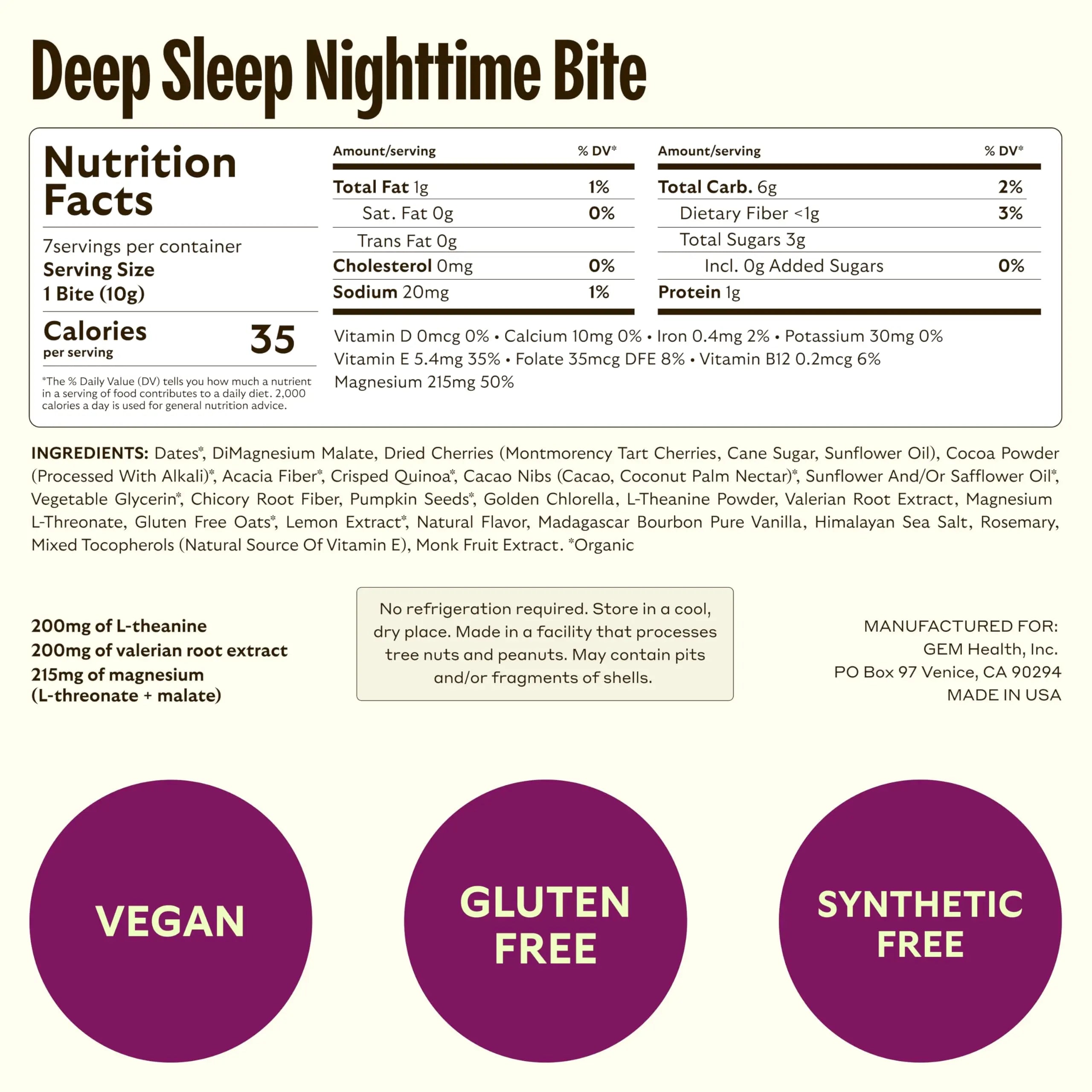 GEM Bite Complete Routine Variety Pack with Daily Multivitamin (14 Bites), Chill-Out Calm (7 Chews) & Deep Sleep Aid (7 Chews) | GEM buy supplements canada