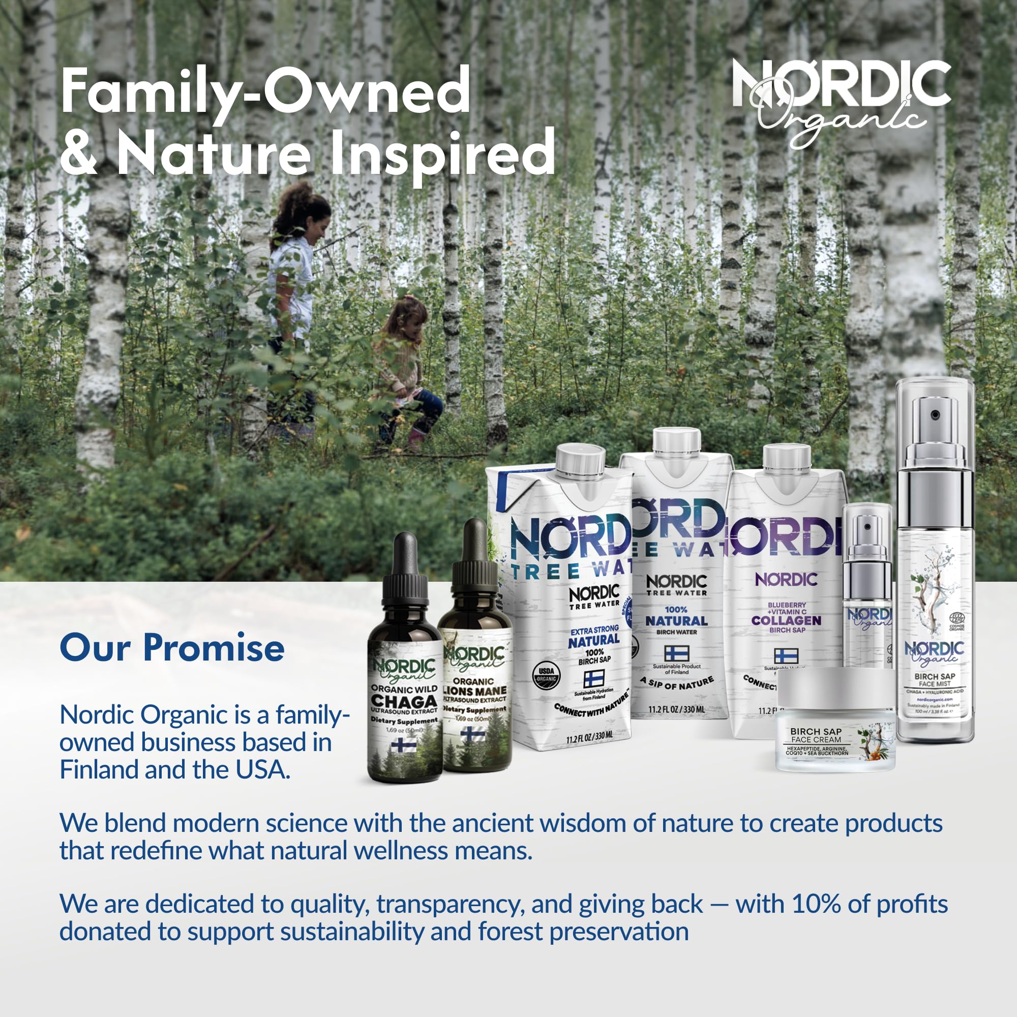 Nordic Liquid Collagen Peptide Drink, Organic Birch Sap, Wild blueberry + Vitamin C, Made in Finland - 10g Clinically Studied Grass Fed Collagen Peptides for Skin Hair Nails & Joint Support, with Silica, BPA-Free Beverage (12 Pack) Nordic Tree Water buy supplements canada