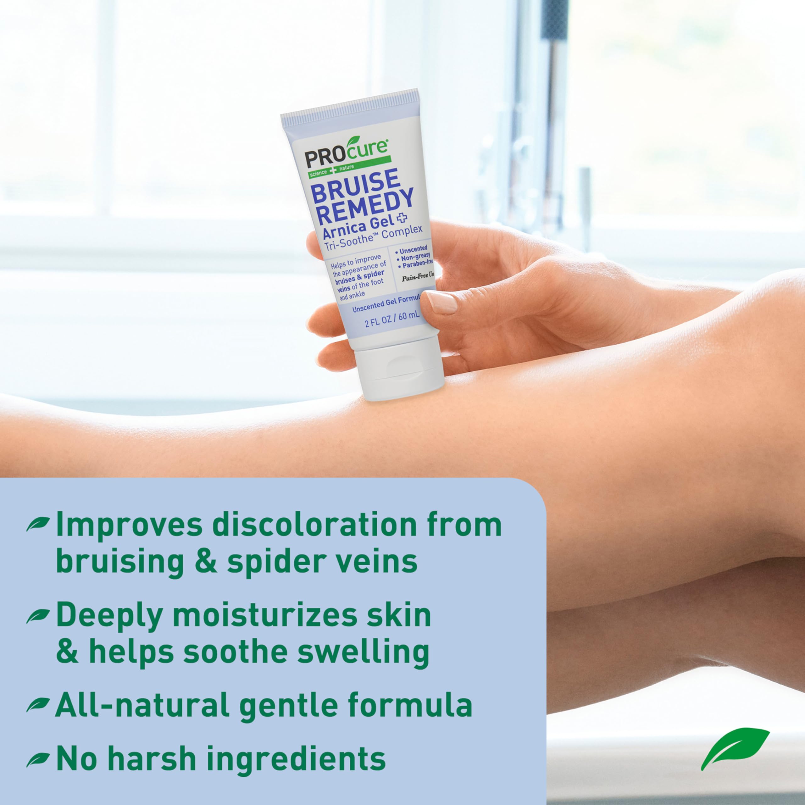 PROcure Arnica & MSM Bruise Remedy Gel – Paraben-Free, Unscented Arnica Montana Gel for Bruising, Spider Veins & Skin Discoloration – 2 Pack PROcure buy supplements canada