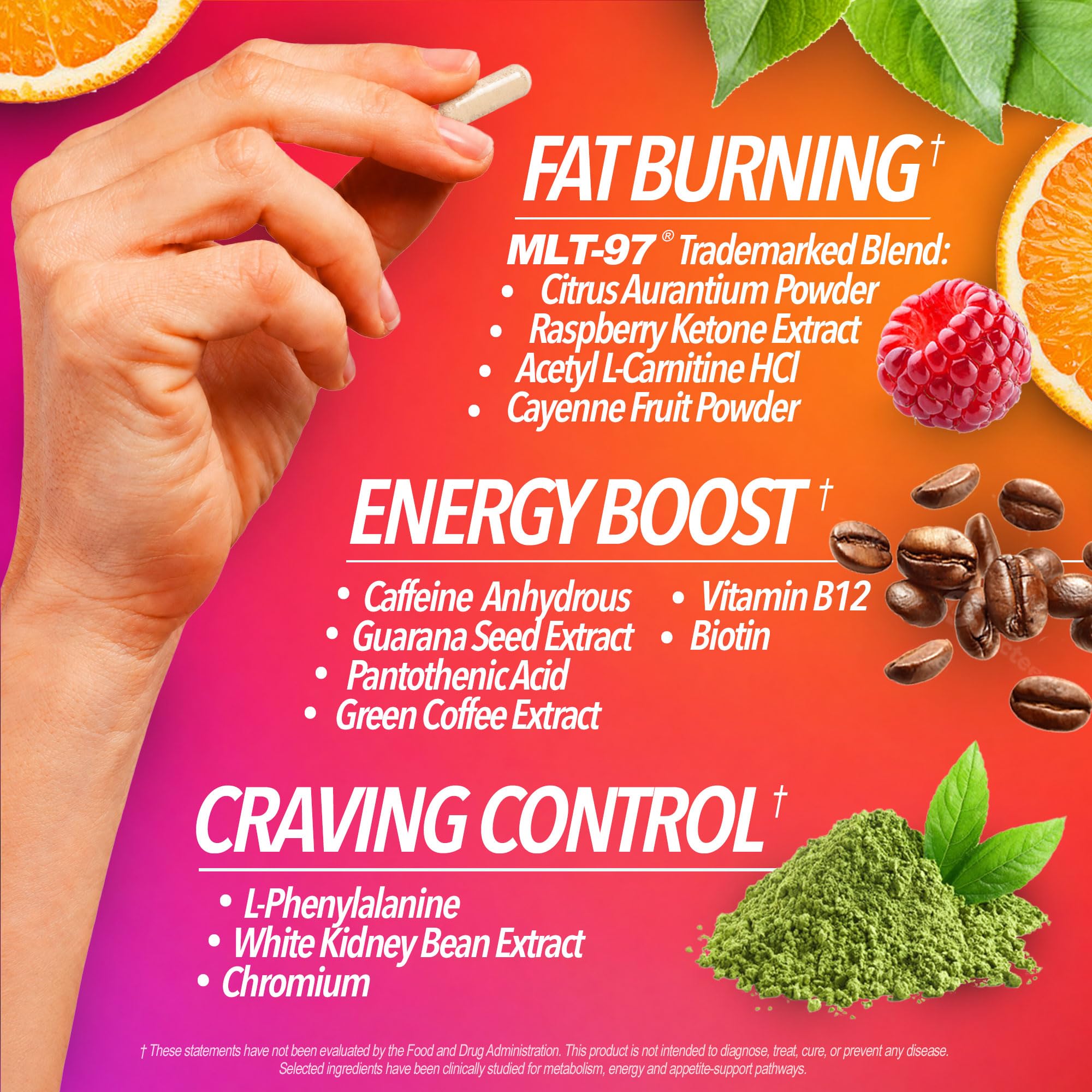 Triple Burn  Pills for Women & Men, Fat Burner GLP-1 Support, Appetite Suppressant, Diet Pills with Green Coffee Extract & Cayenne (60 Capsules) powercut buy supplements canada