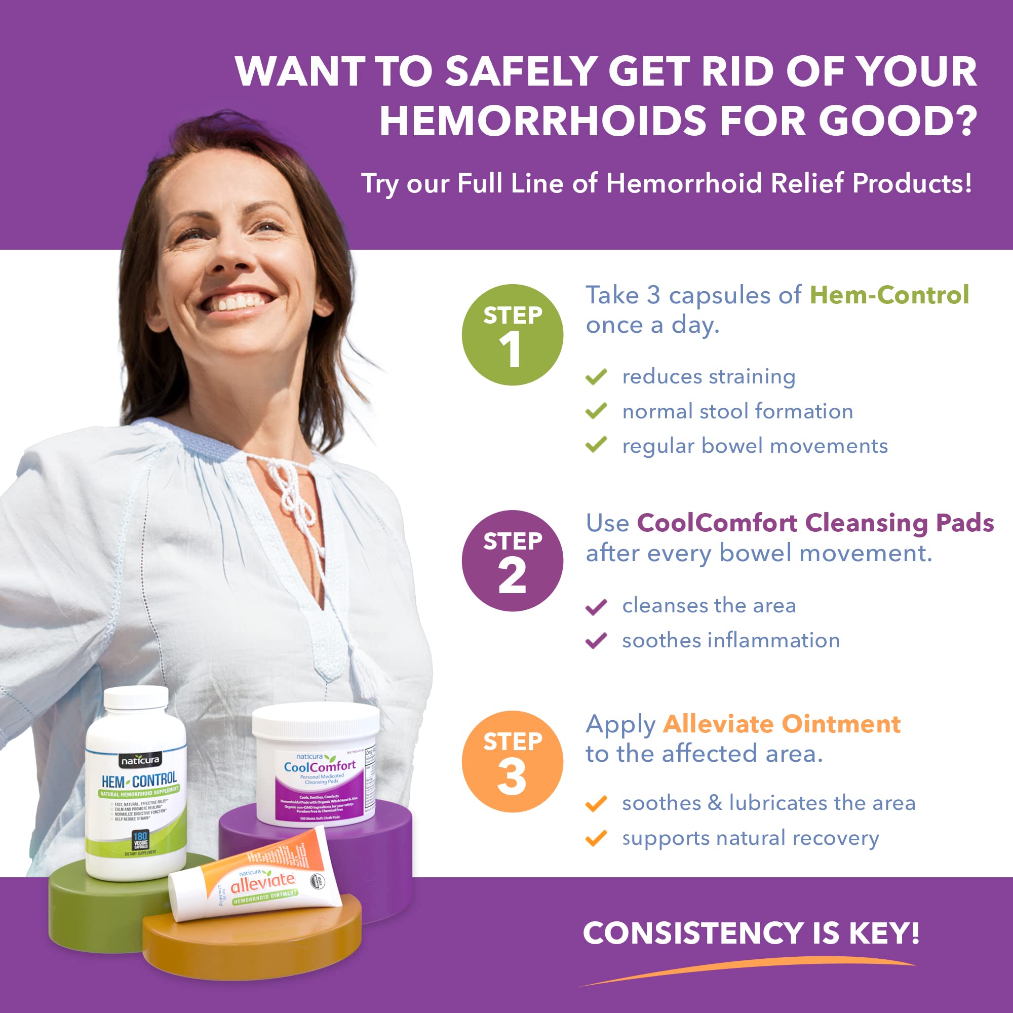 CoolComfort Personal Cleansing Pads with Organic Witch Hazel and Aloe Vera - All Natural and Fast Acting Wipes for Hemorrhoid Burning, Itching, Pain and Swelling - 100 Pads - No Parabens - Made in USA Naticura buy supplements canada