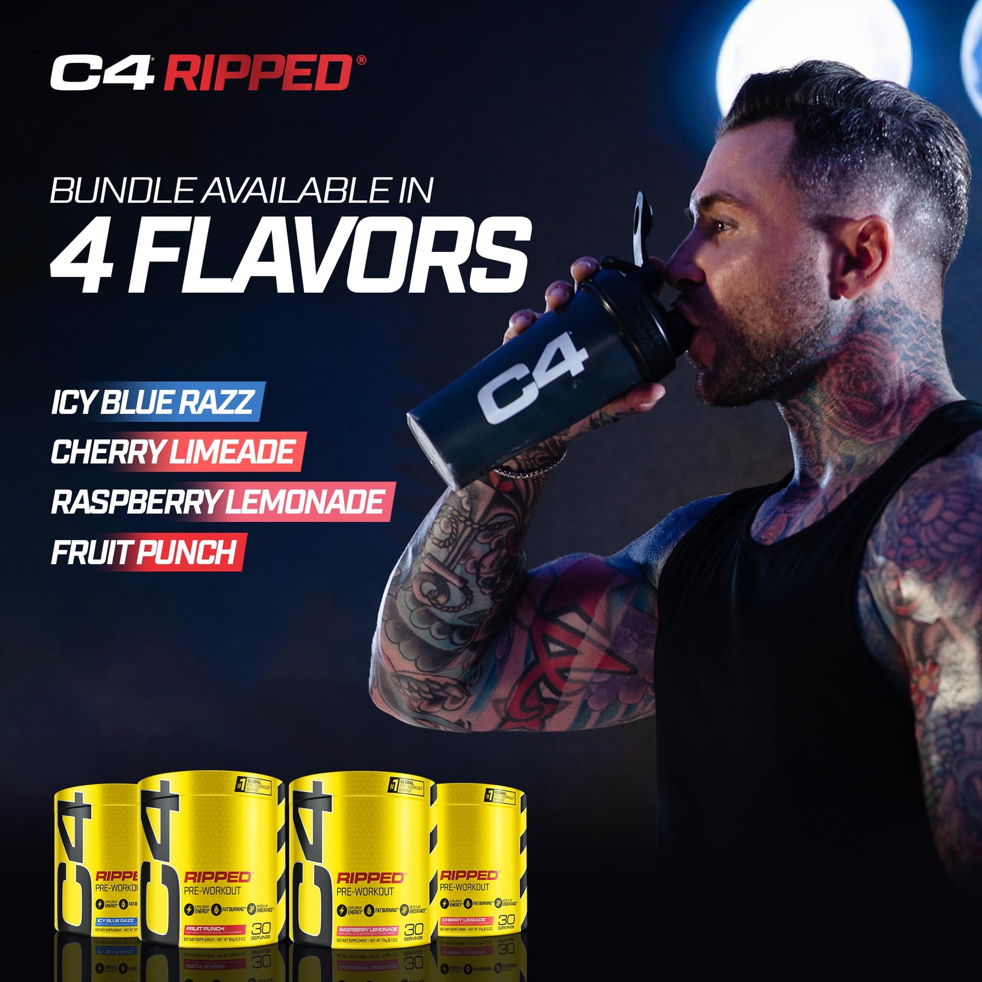 C4 Ripped & SuperHD, The Thermogenic Bundle, C4 Ripped Pre Workout Powder Cellucor buy supplements canada