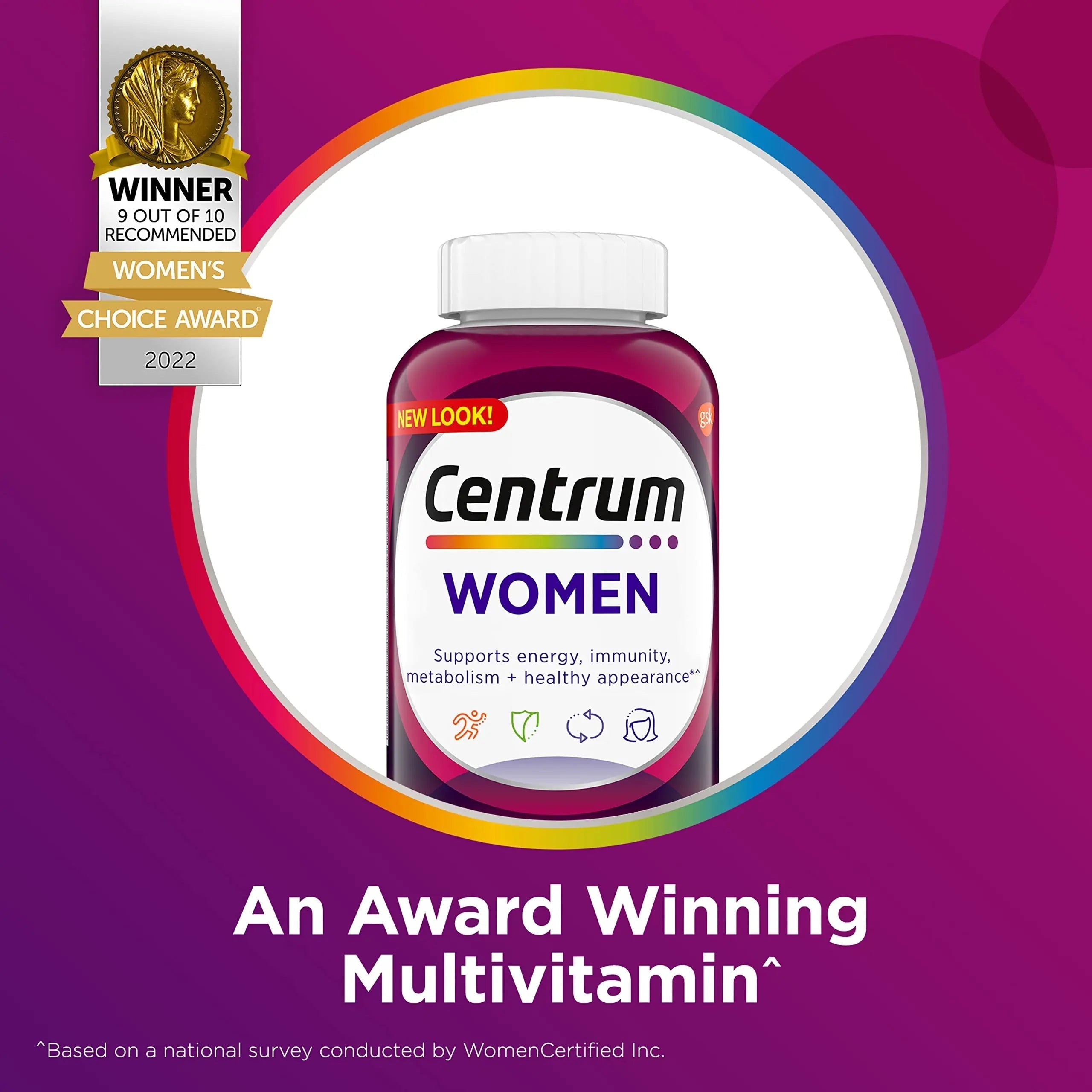 Centrum Multivitamin for Women, Multivitamin/Multimineral Supplement with Iron, Vitamin D3 Centrum buy supplements canada