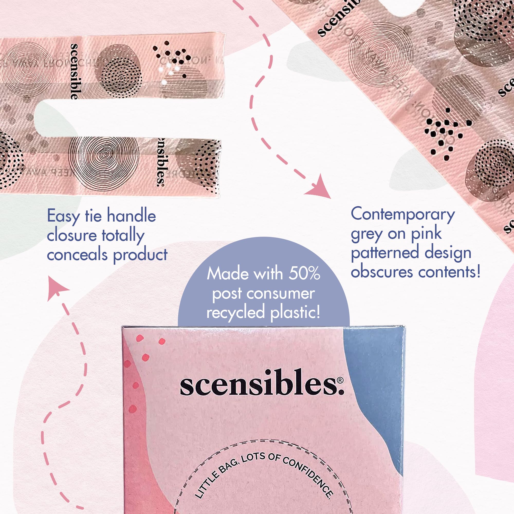 Scensibles Personal Care Disposal Bags (50 Count) - For Tampons, Pads, Liners, Condoms & More SCENSIBLES buy supplements canada
