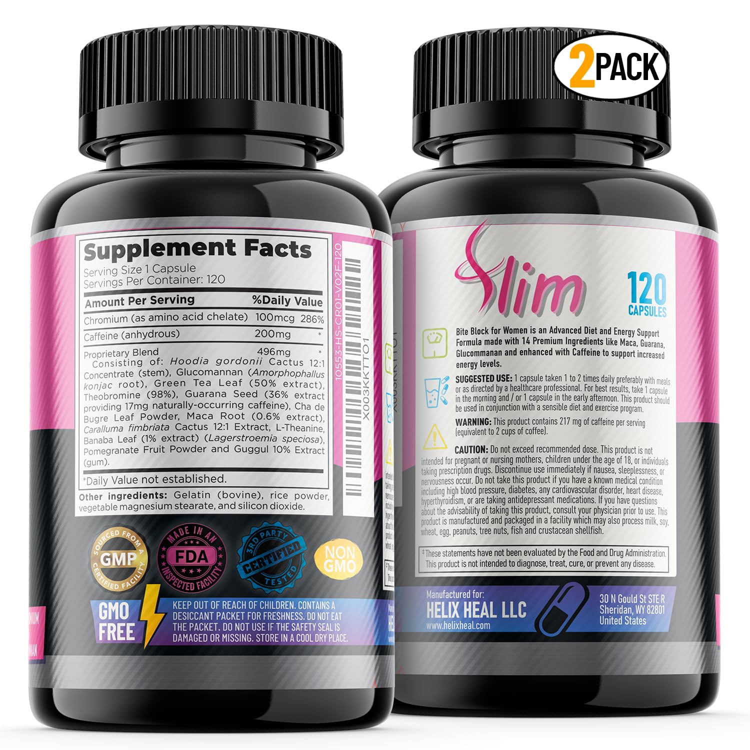 Appetite Suppressant for Women - Weight Loss Pills for Bloating Relief & Carb Blocker Helix Heal buy supplements canada
