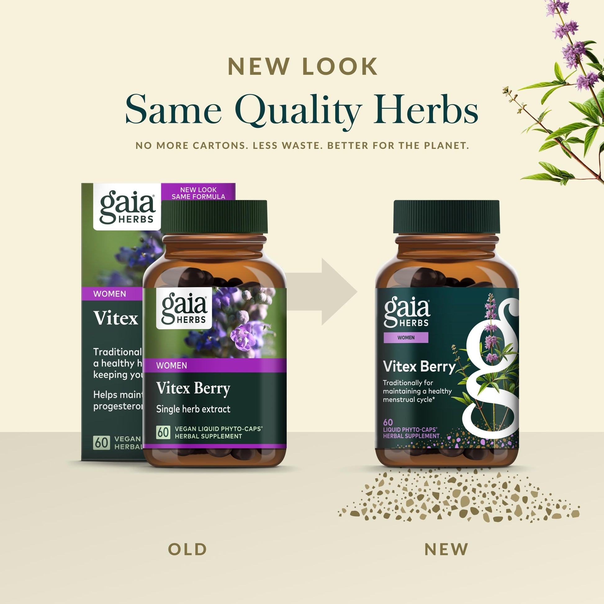 Gaia Herbs Vitex Berry - Vitex Traditionally Used to Support Hormone Balance for Women & a Healthy Menstrual Cycle* - 60 Vegan Liquid Phyto-Caps (30 Servings) Gaia Herbs buy supplements canada