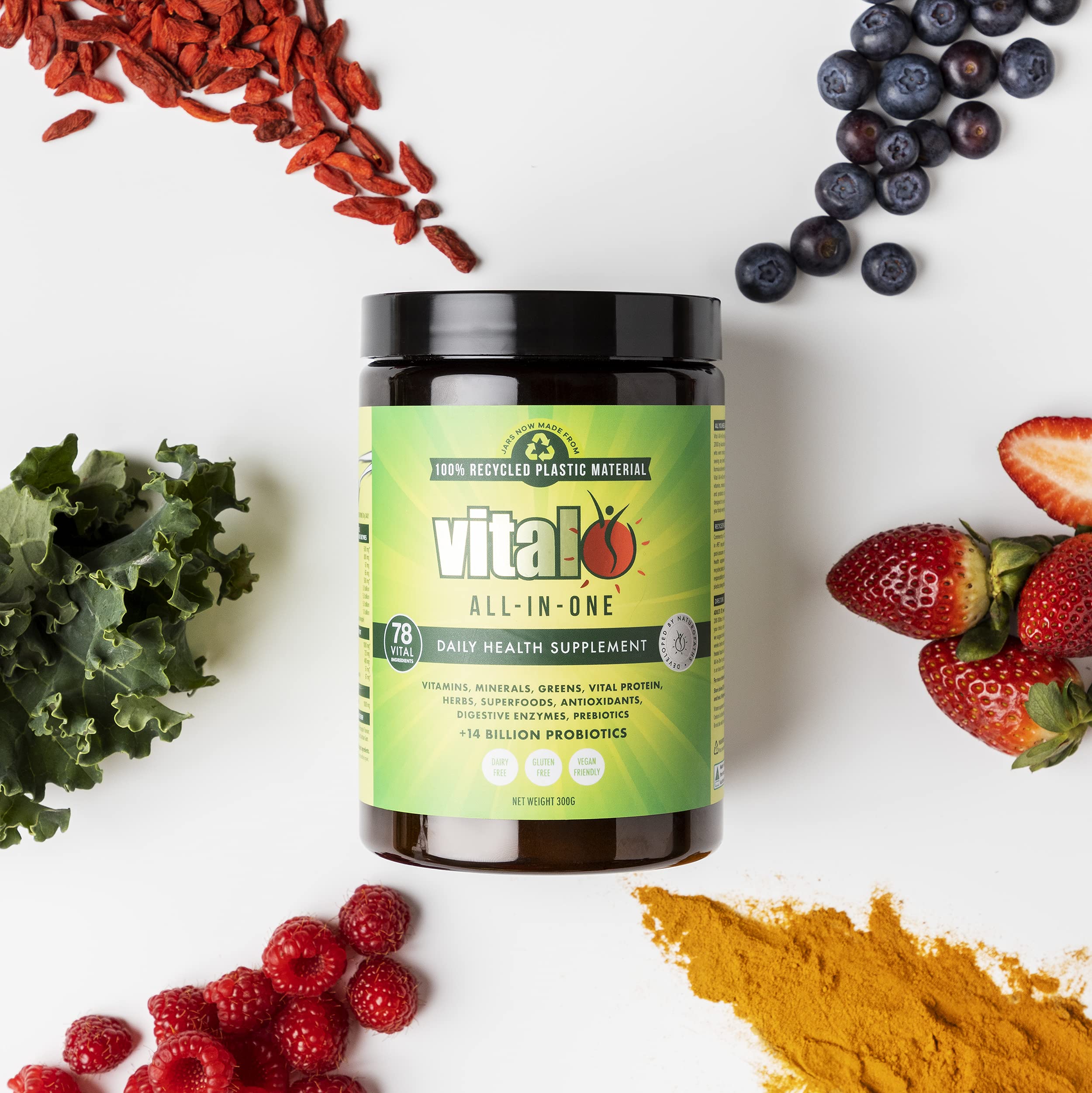 Vital Greens Antioxidant Superfood Powder Natural Multivitamin Formula 300gm / 10.58oz Vital Greens buy supplements canada