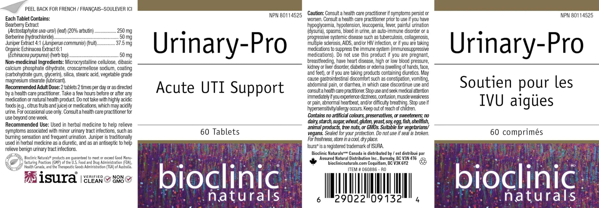 Bioclinic Naturals Urinary-Pro 60 Tablets Bioclinic Naturals buy supplements canada