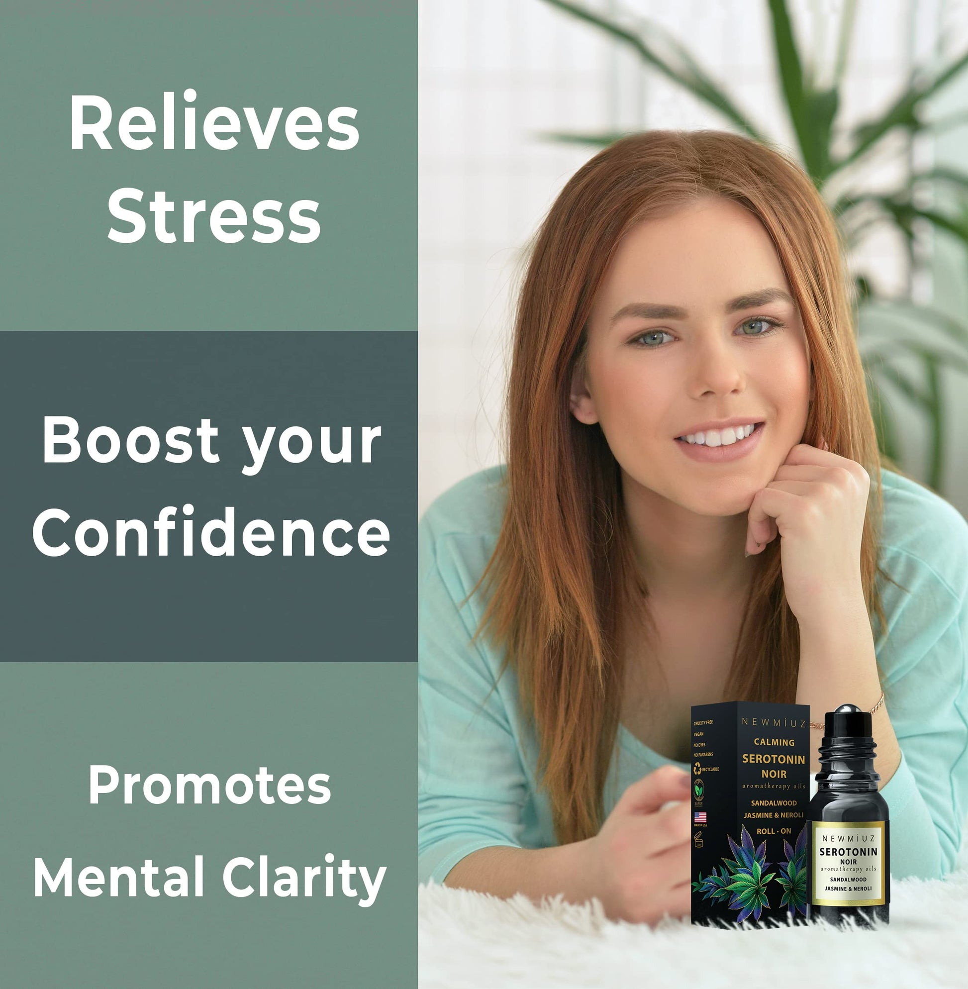 Calm Roll on Essential Oil Stress Relief Sandalwood Jasmine Destress Relaxation Calming Rolle New Miuz buy supplements canada