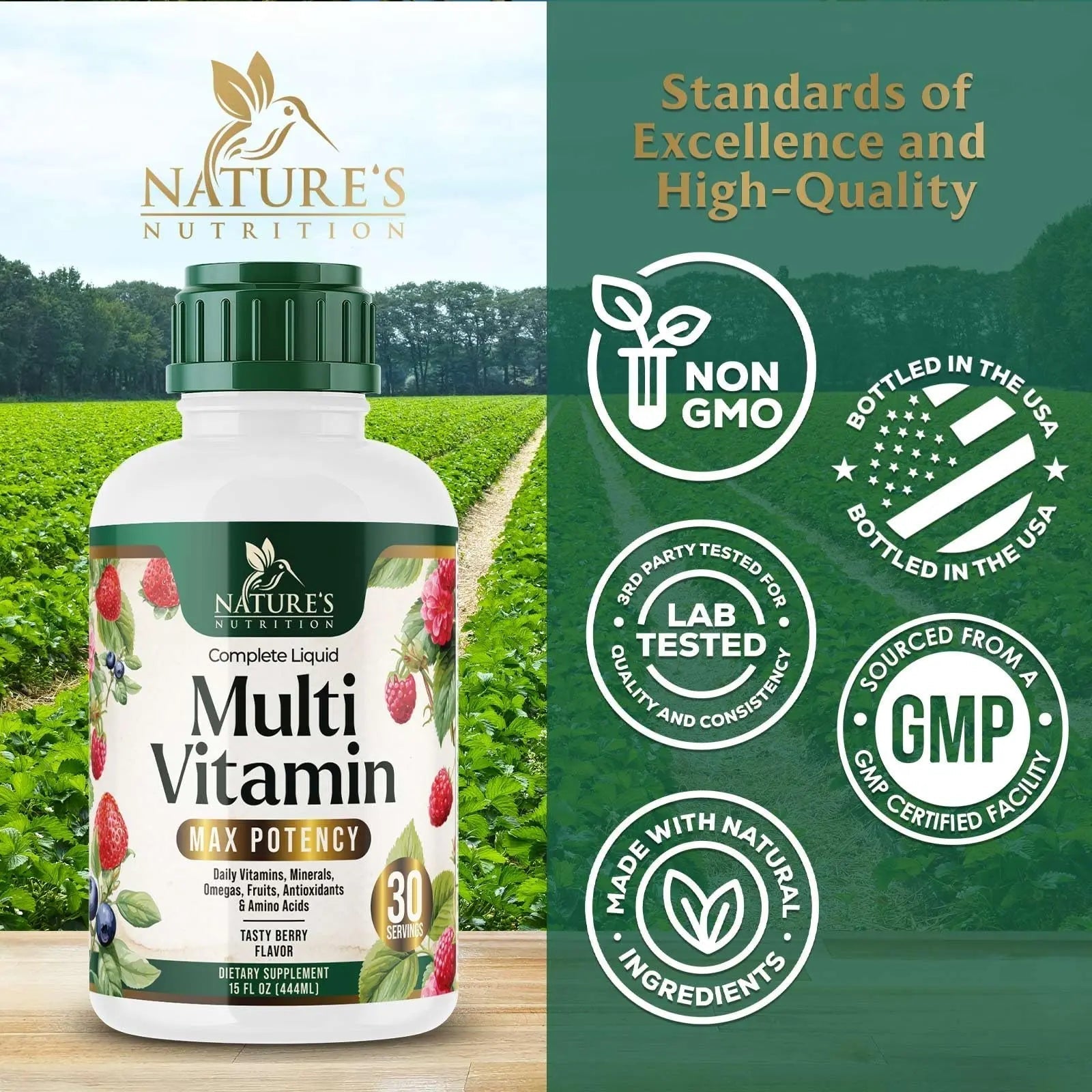 Liquid Multivitamin - Sugar Free Daily Multi Vitamin for Women, Men & Kids, Vitamins A, C, D, B-12, Biotin & Zinc - Supports Faster Hair Growth Nature's Nutrition buy supplements canada