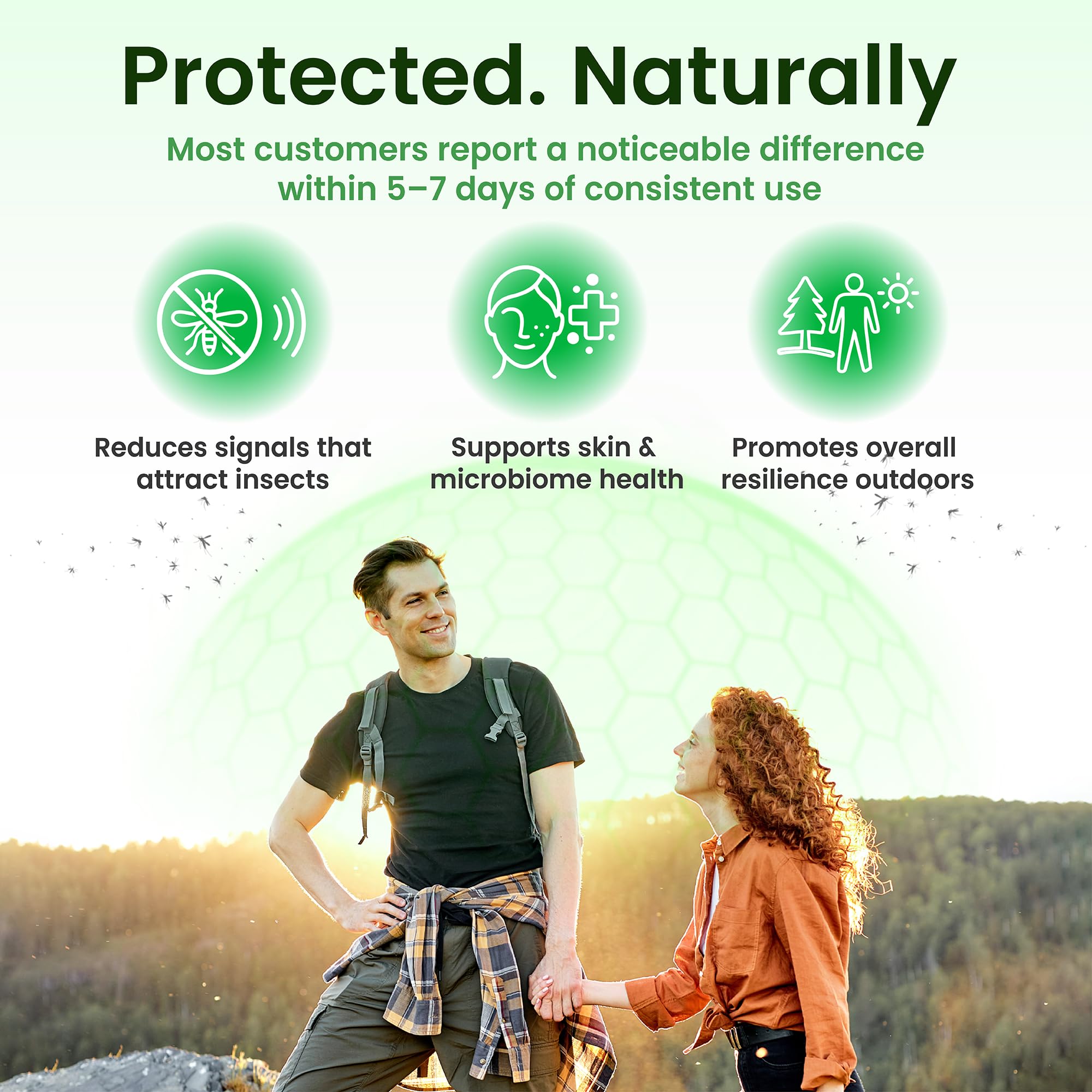 All-Natural Daily Supplement for “Bite Magnets” – 24/7 Plant-Based Alternative to Mosquito Repellents, Insect Sprays & Bug Sprays – Supports Skin, Wellness & Outdoor Comfort BITESHIELD buy supplements canada