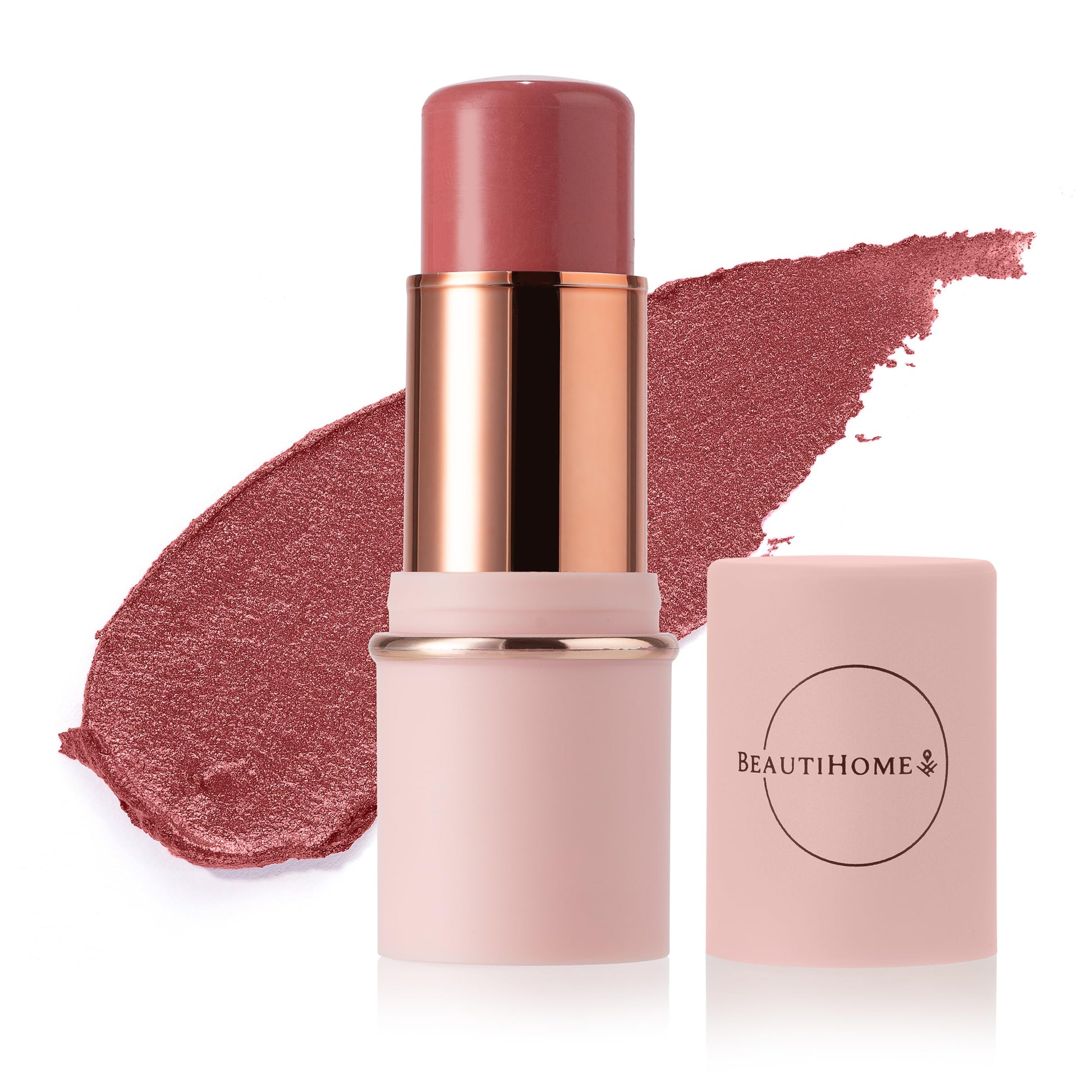 BeautiHome Blush Stick for Cheeks & Lips Multistick Cream Blush- Easy to Apply & Blend- Infused with Nourishing Ingredients for your Skin Compact Travel Size Makeup (Misty Rose, Small) BeautiHome buy supplements canada