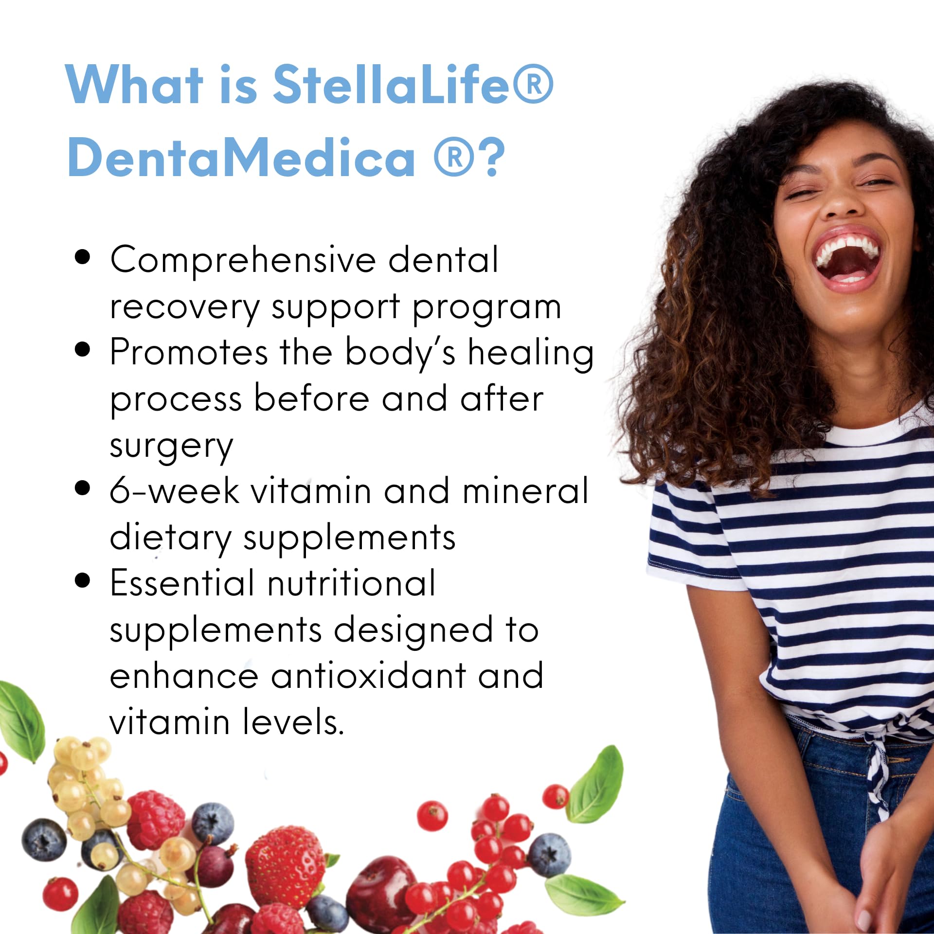 StellaLife DentaMedica Vegan Daily Multivitamin Nutritional Support for Faster Dental Surgery Recovery, VIT D3 K2 C B Zinc CoQ10 Magnesium, Healthy Bones & Gums, Non-GMO, GMP USA, 168 Capsules StellaLife buy supplements canada