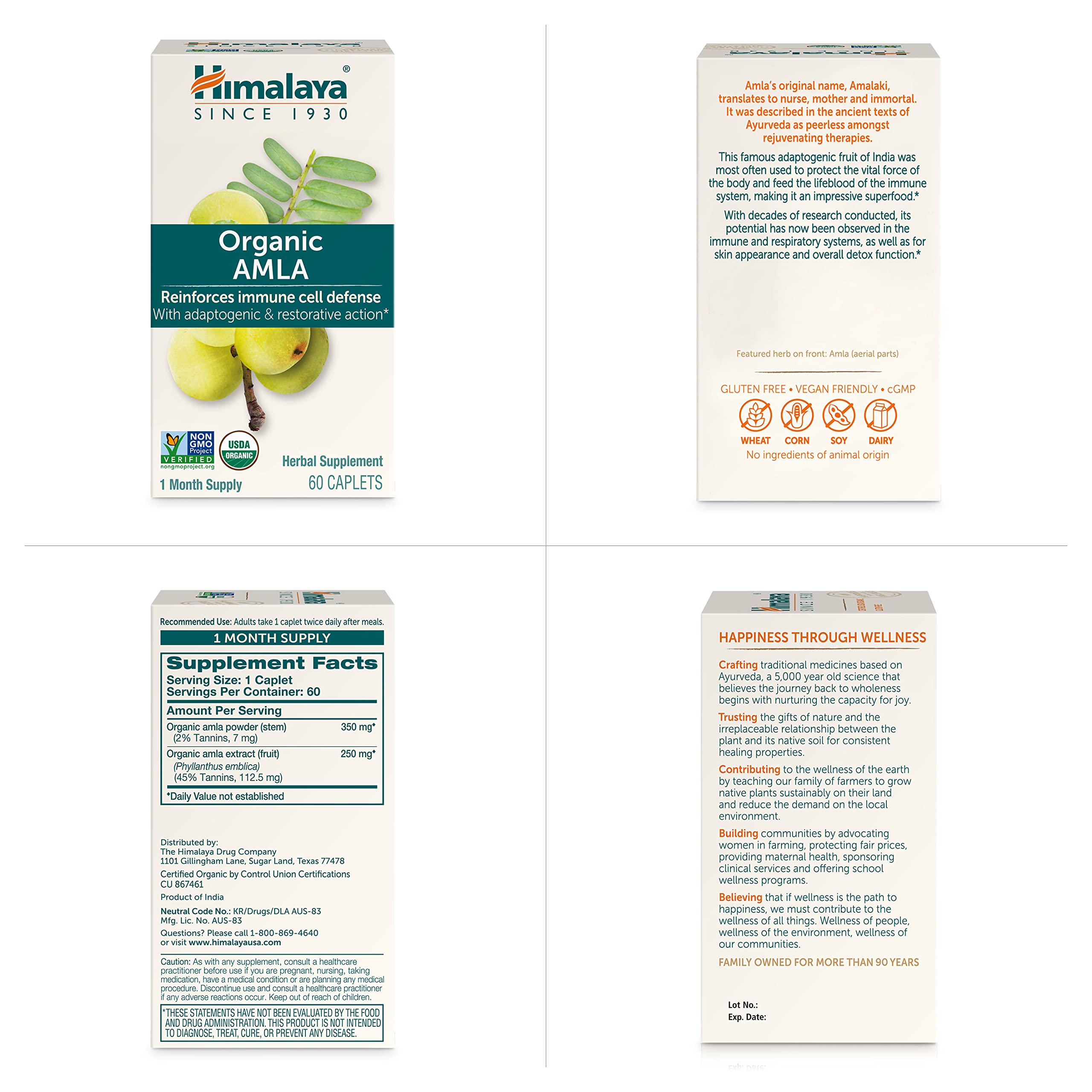 Himalaya Organic Amla - Herbal Immune Support Supplement with Adaptogen and Antioxidant - USDA Organic, Vegan Himalaya buy supplements canada