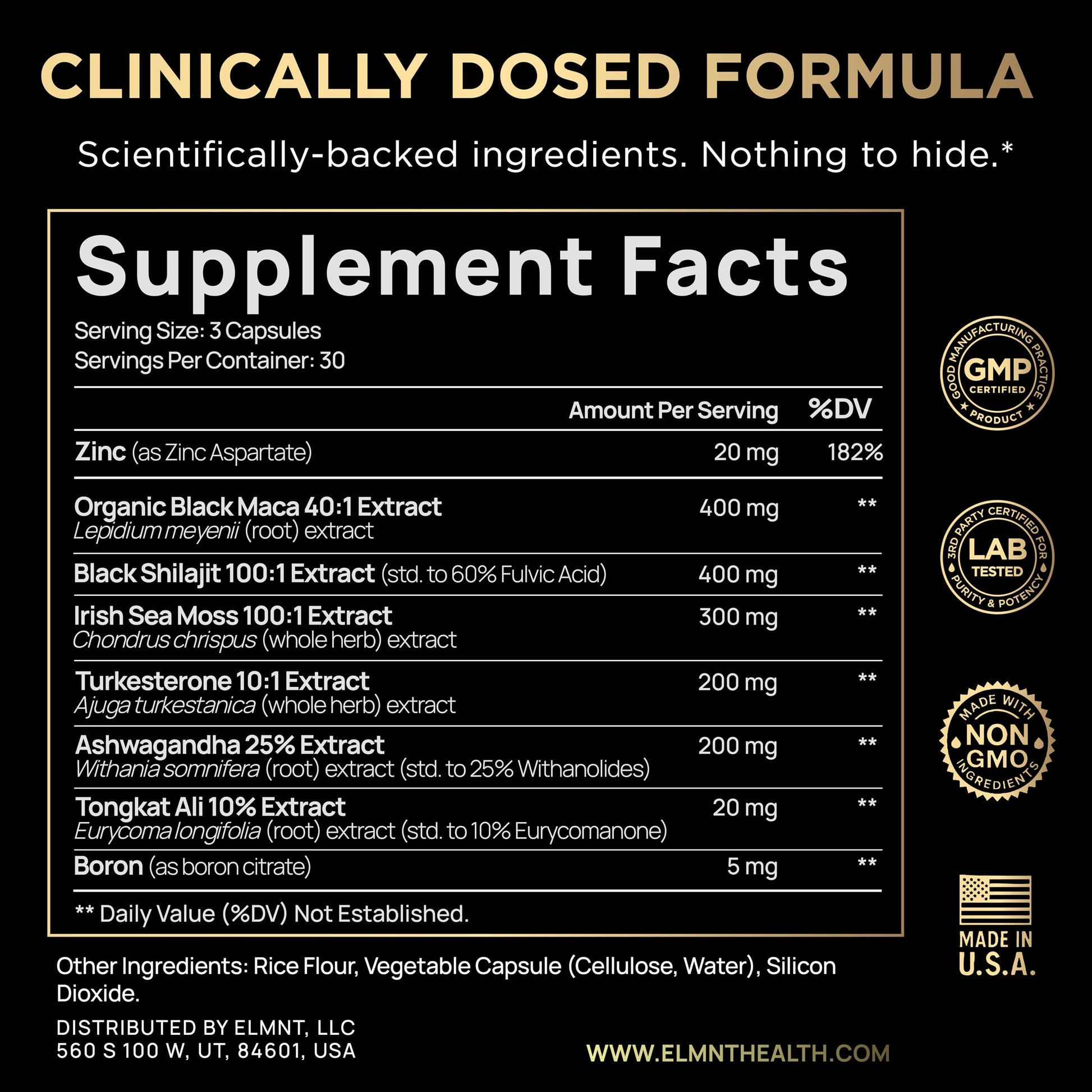 ULTRA MALE® Premium for Men w. 100:1 Shilajit, 40:1 Black Maca, Ashwagandha 25%, Tongkat Ali 10% - Clinical Strength Male Enhancing Supplement for Men Health Libido+ TERRA ELMNT buy supplements canada