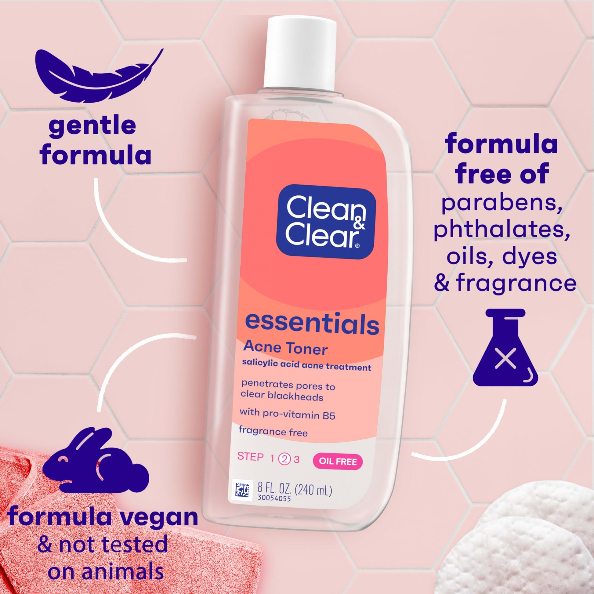 Clean & Clear Essentials Oil-Free Acne Toner, 2% Salicylic Acid Acne Treatment with Pro-Vitamin B5, Deep Pore Facial Toner Clean & Clear buy supplements canada