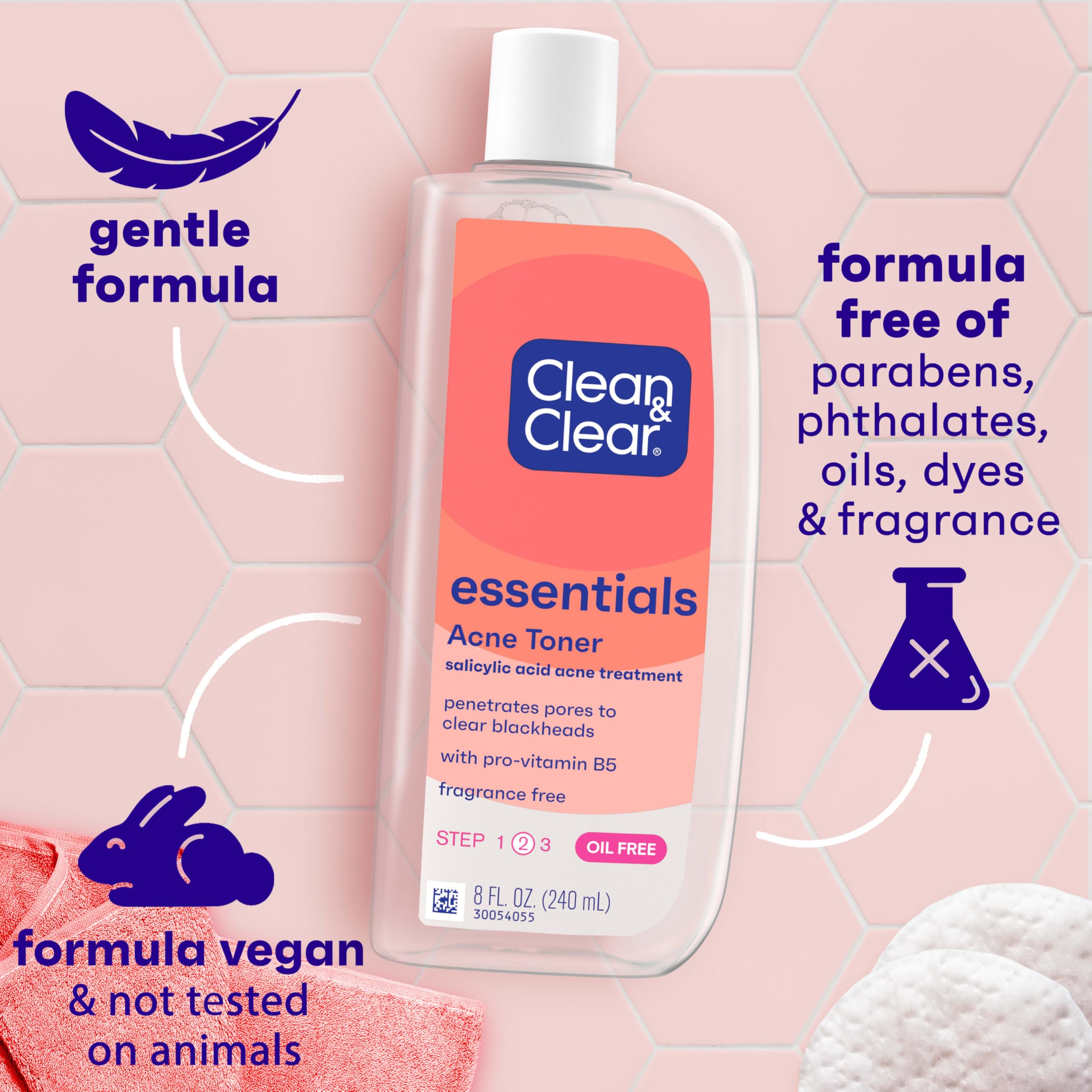 Clean & Clear Essentials Oil-Free Acne Toner, 2% Salicylic Acid Acne Treatment with Pro-Vitamin B5, Deep Pore Facial Toner Clean & Clear buy supplements canada