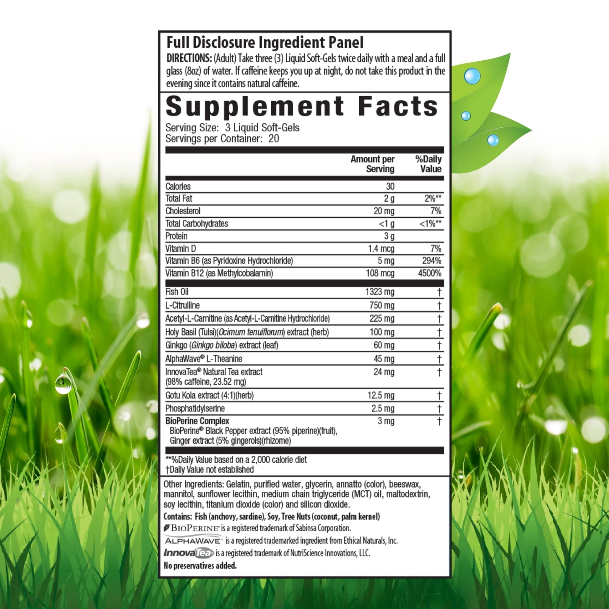 Irwin Naturals Brain Awake Max3 + Nitric Oxide Booster 60 Count Irwin Naturals buy supplements canada
