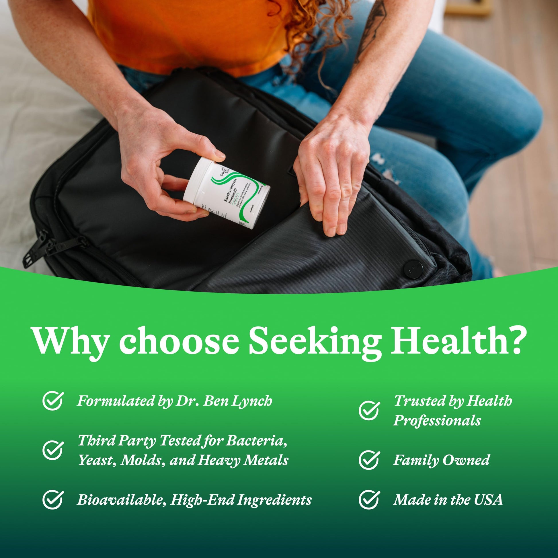 Seeking Health Saccharomyces Boulardii - Gentle Digestive Support for Healthy Bowel Movements* - Supports a Good GI Tract Environment & Microbiome While Traveling* Seeking Health buy supplements canada