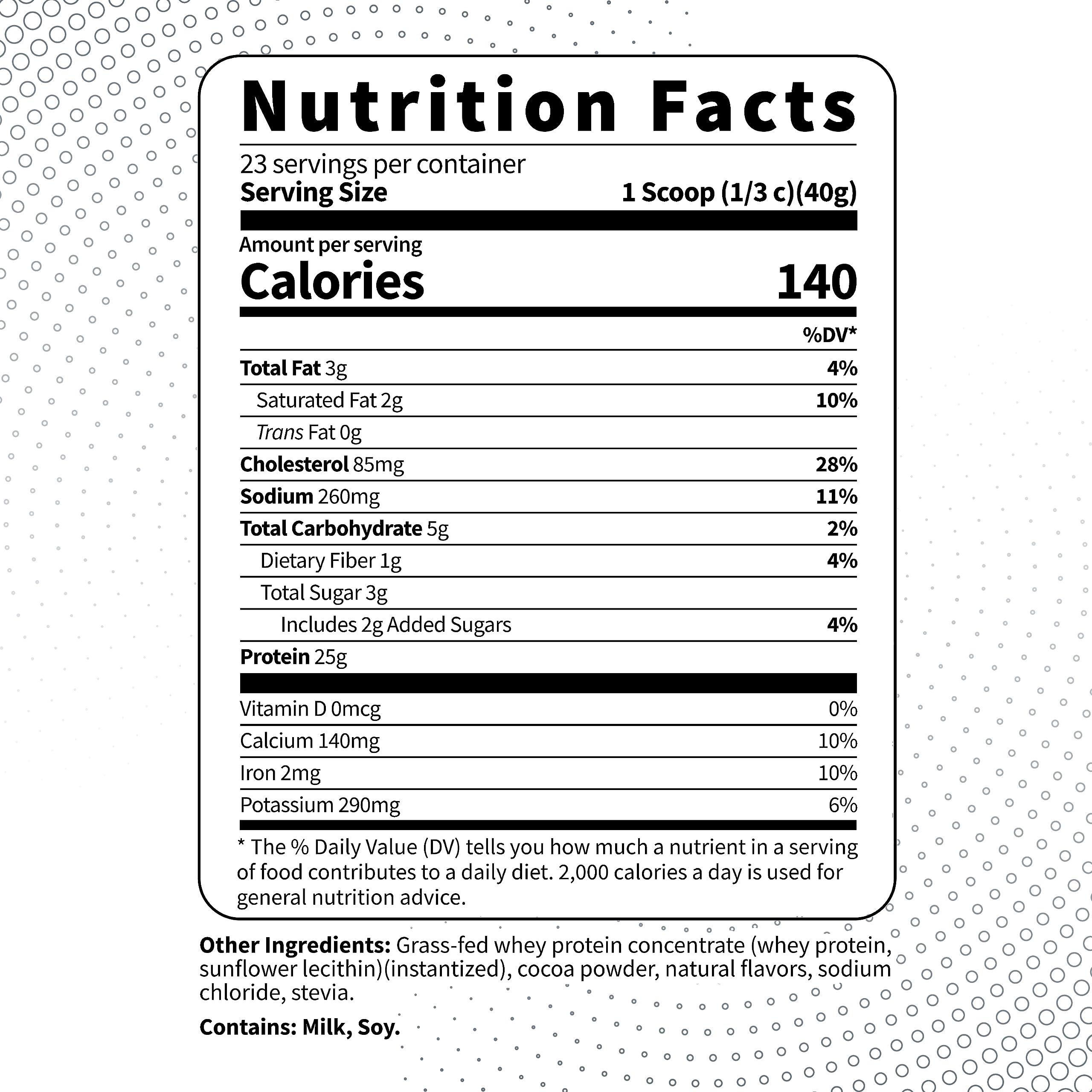 Type Zero Grass Fed Whey Protein Concentrate Powder (Chocolate, 2LBS) - Gluten Free Type Zero buy supplements canada