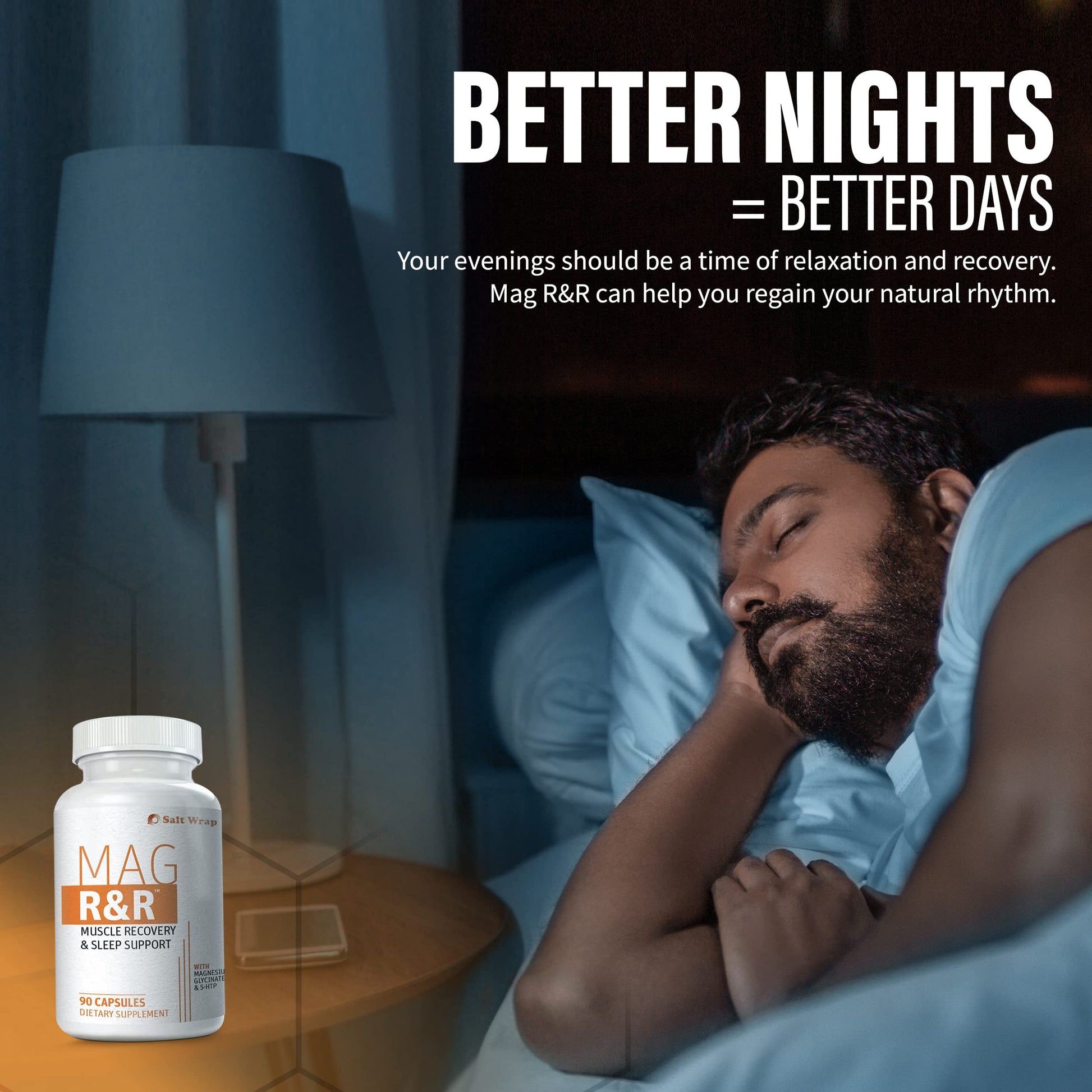 SaltWrap Mag R&R - Nighttime Muscle Cramps Support, Natural Sleep Support for Adults SaltWrap buy supplements canada