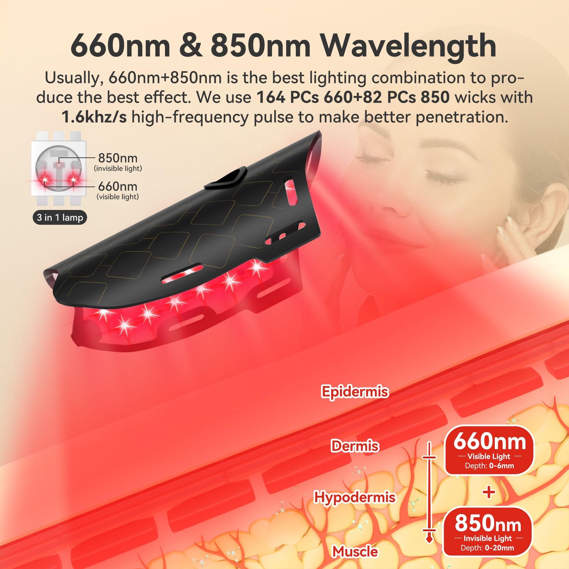 Peng Teng Red Light Therapy for Face, 660NM and 850NM,Innovative use of Monitoring,red Light Therapy Masks PengTeng buy supplements canada