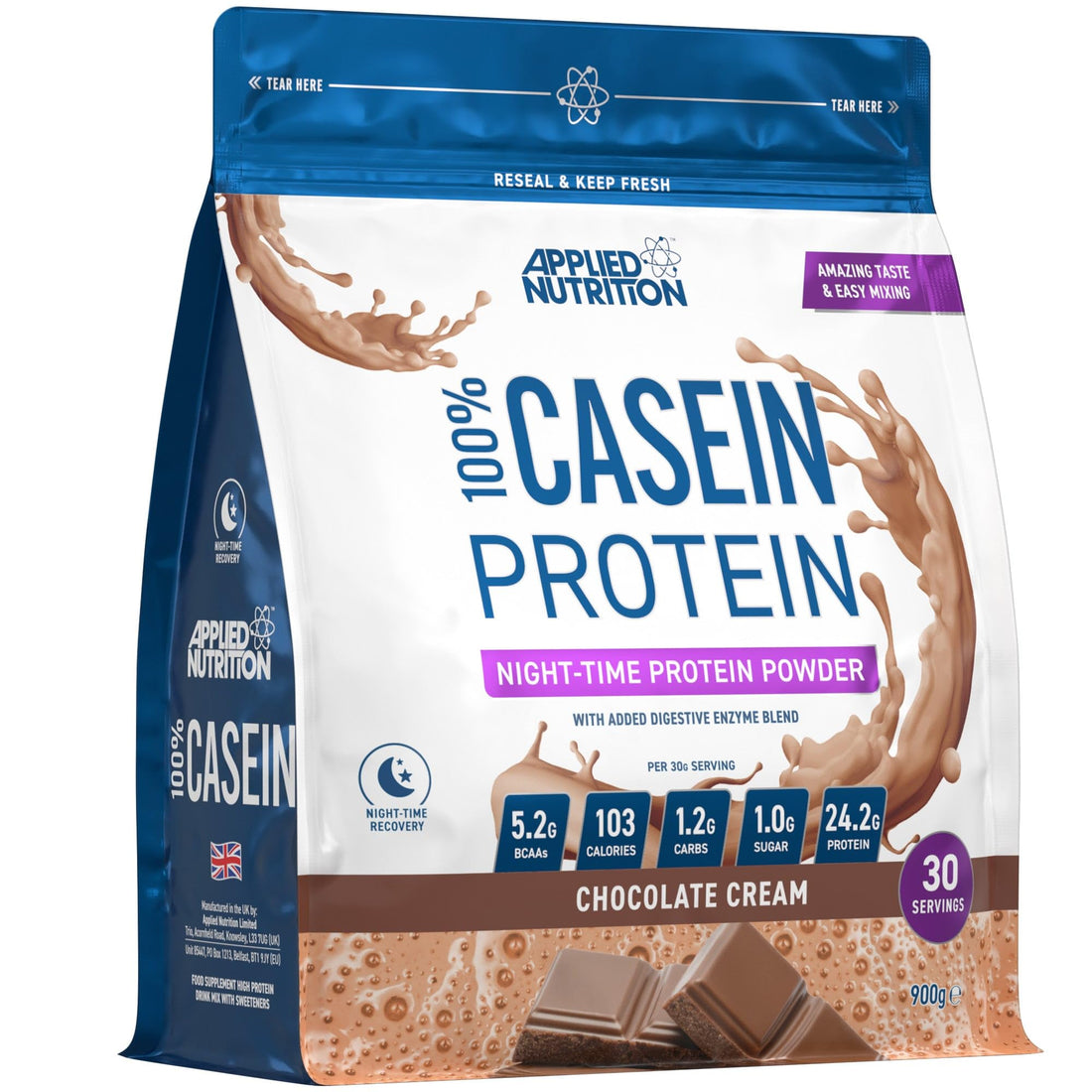 Applied Nutrition Casein Protein Powder - Micellar Casein Supplement, Slow Release Protein Applied Nutrition buy supplements canada