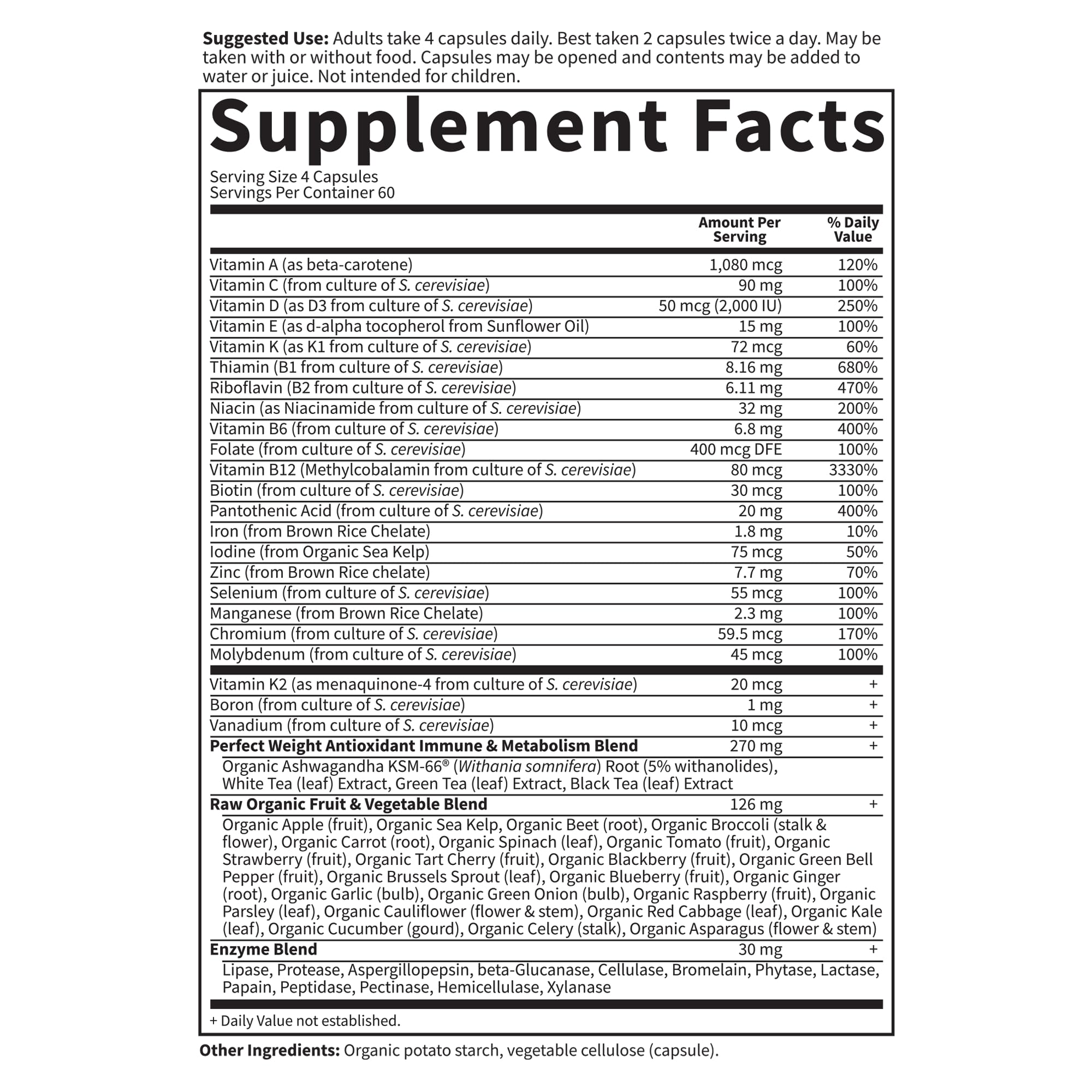 Garden of Life Multivitamin Code Perfect Weight Loss for Women and Men, Healthy Active Metabolism, Stress Management, Ashwagandha, Green Tea and Enzymes, 240 Count Garden of Life buy supplements canada
