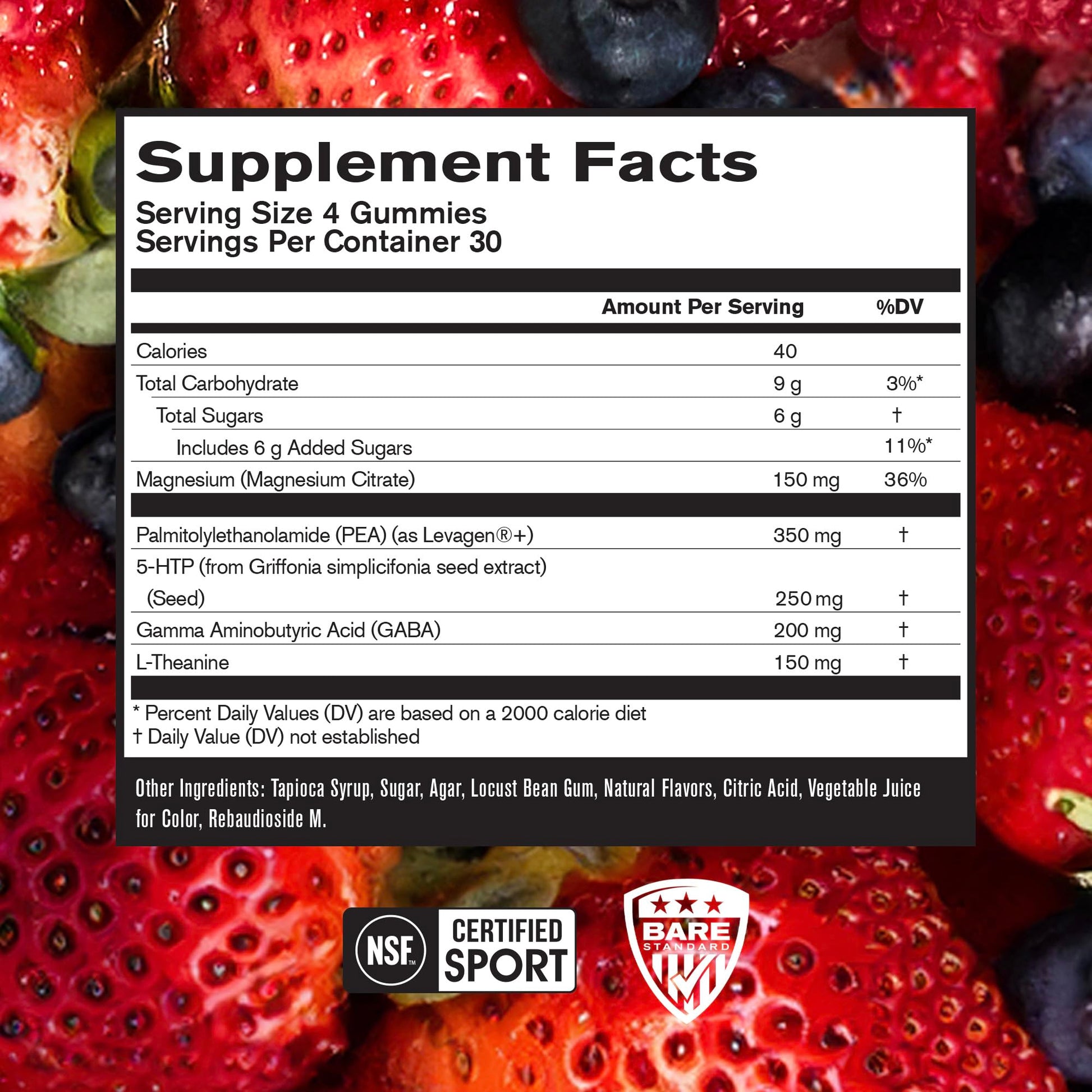 BARE PERFORMANCE NUTRITION, BPN Peak Sleep Gummy, Sleep Aid & Recovery Support Supplement, 30 Servings, Berry BARE PERFORMANCE NUTRITION buy supplements canada