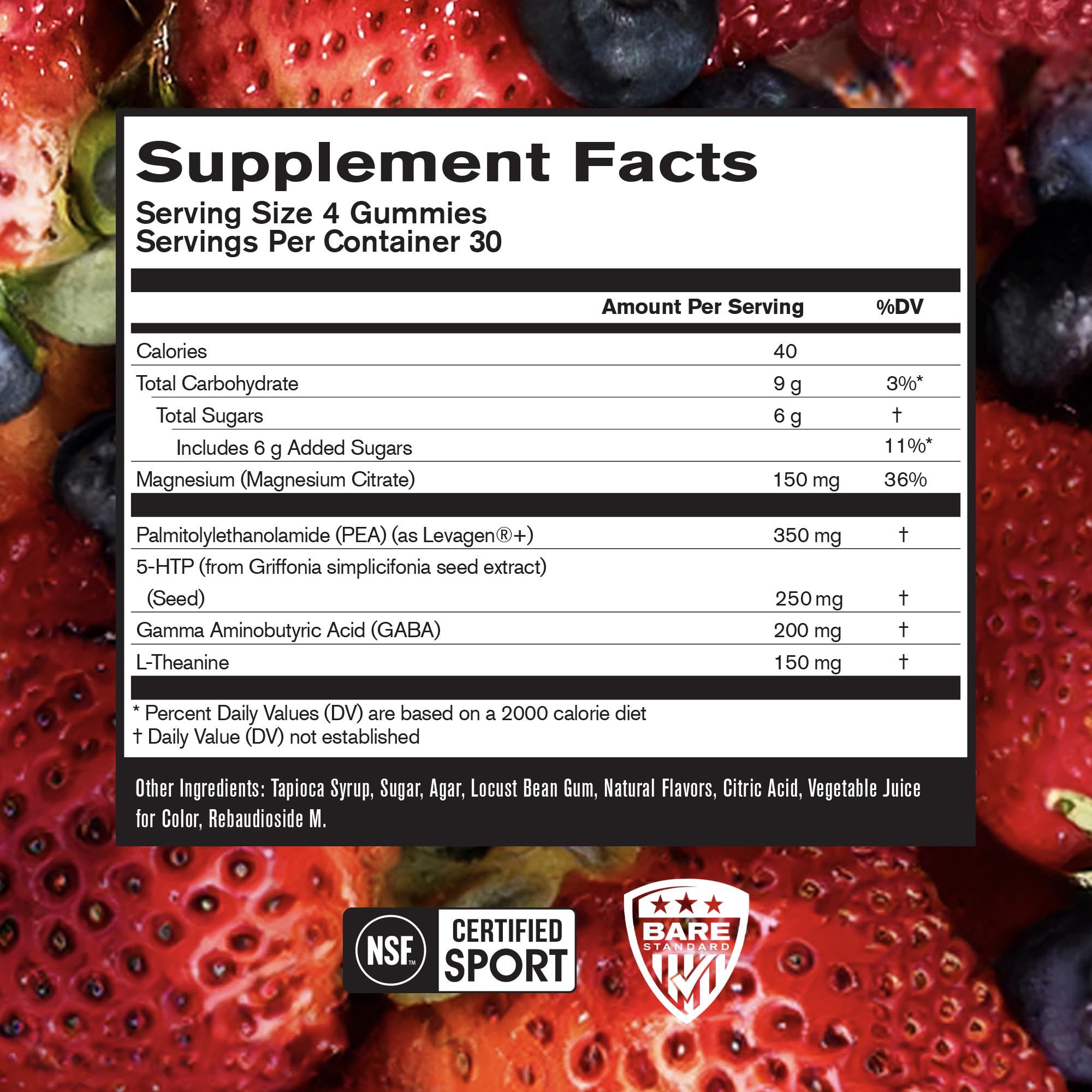 BARE PERFORMANCE NUTRITION, BPN Peak Sleep Gummy, Sleep Aid & Recovery Support Supplement, 30 Servings, Berry BARE PERFORMANCE NUTRITION buy supplements canada