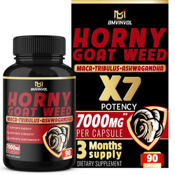 BMVINVOL Horny Goat Weed Capsules - 7000mg Herbal Equivalent BMVINVOL buy supplements canada