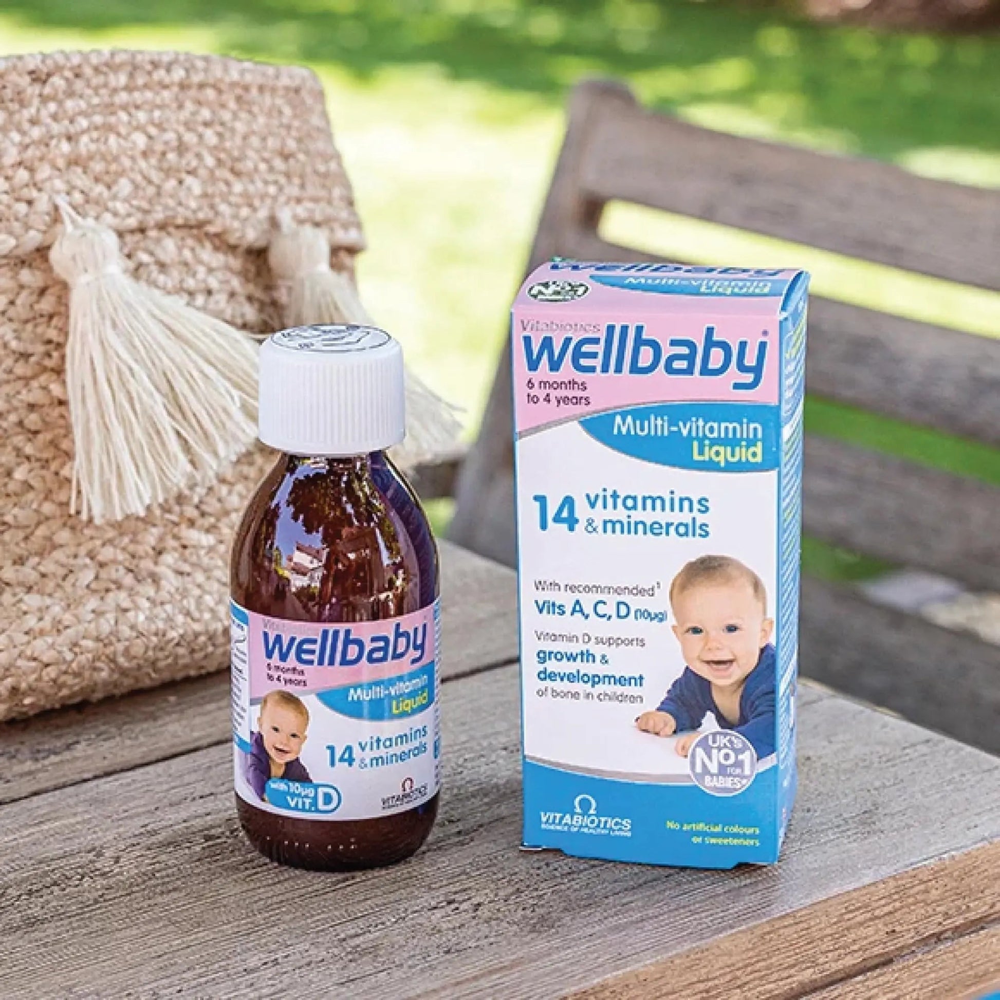 Vitabiotics Wellbaby Multi-Vitamin Liquid - Immune System Multivitamin for Infants and Babies Ages 6 Months to 4 Years - 150mL WELLBABY buy supplements canada