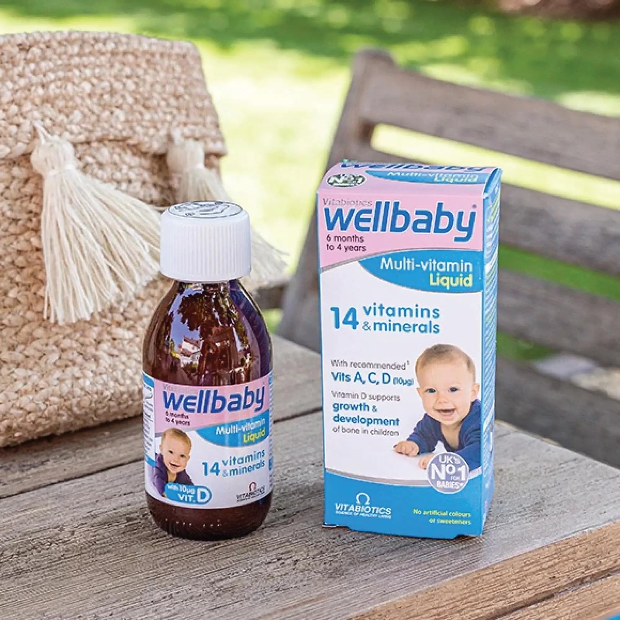 Vitabiotics Wellbaby Multi-Vitamin Liquid - Immune System Multivitamin for Infants and Babies Ages 6 Months to 4 Years - 150mL WELLBABY buy supplements canada